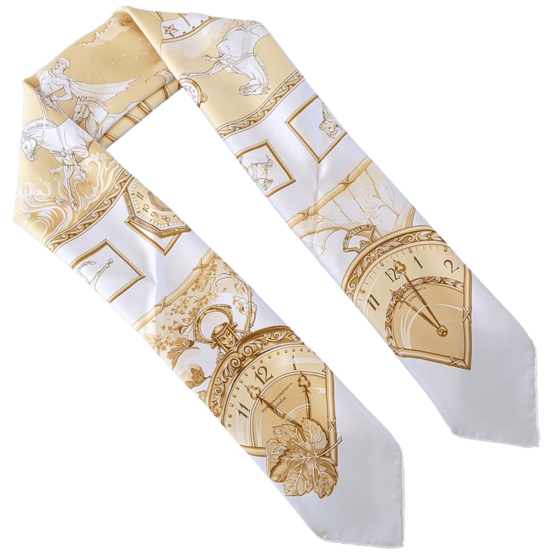 HERMES for VACHERON CONSTANTIN CHARIOT 2005 Limited Issue Twill Scarf 90 x 90 cm