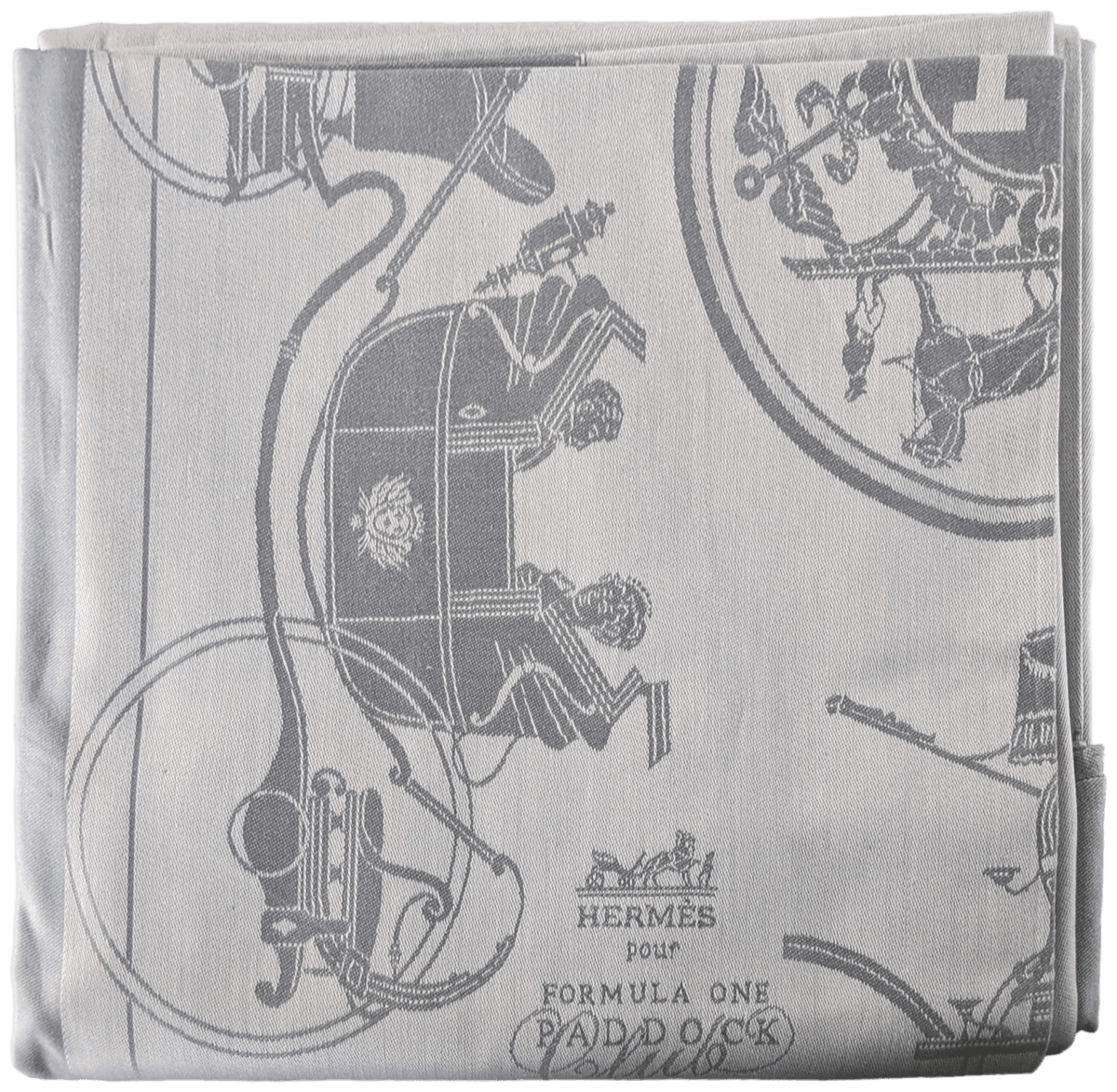HERMES x FORMULA ONE PADDOCK CLUB VIP Tablecloth & 6 Napkins