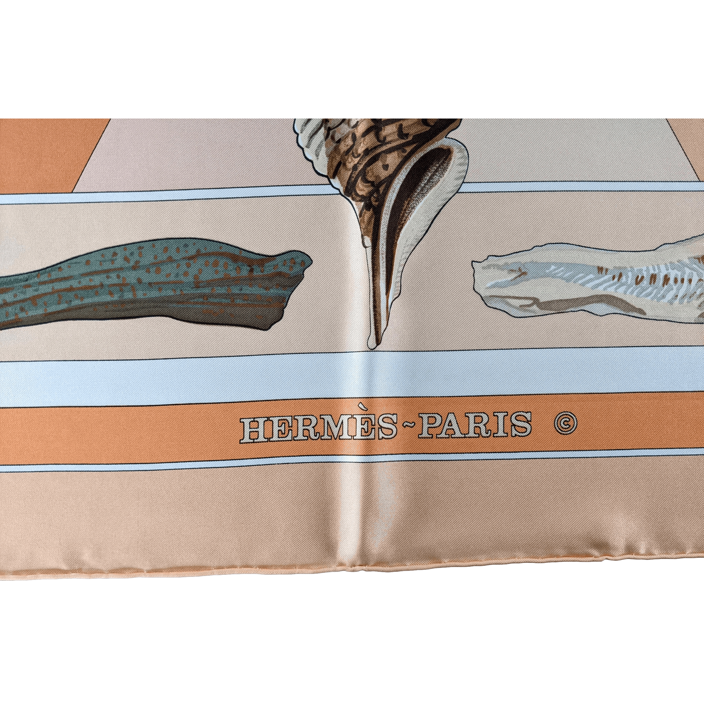 HERMES GEOLOGIE 1980 Special Issue by Loic Dubigeon Silk Twill 90 x 90 cm