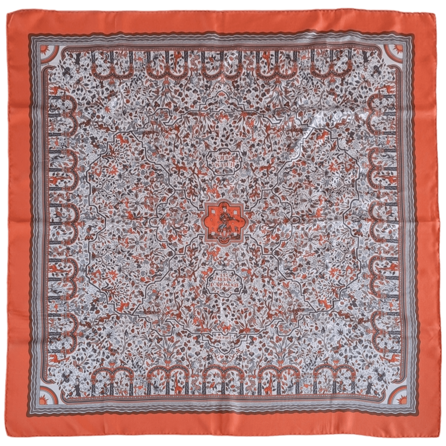HERMES 2005 JARDINS D'ARMENIE by Karen Petrossian Twill 90 x 90 cm
