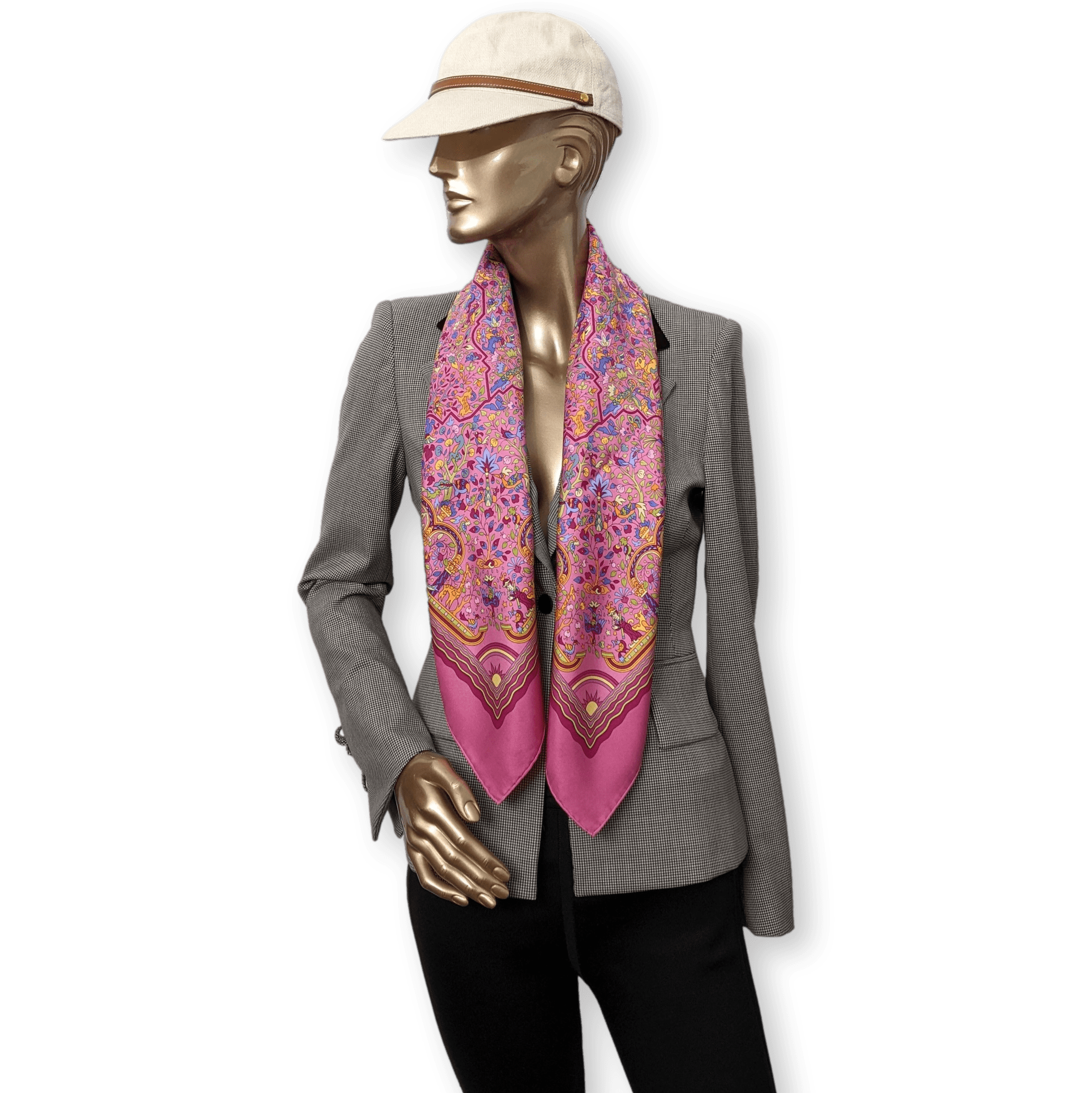 HERMES 2005 JARDINS D'ARMENIE by Karen Petrossian Twill 90 x 90 cm