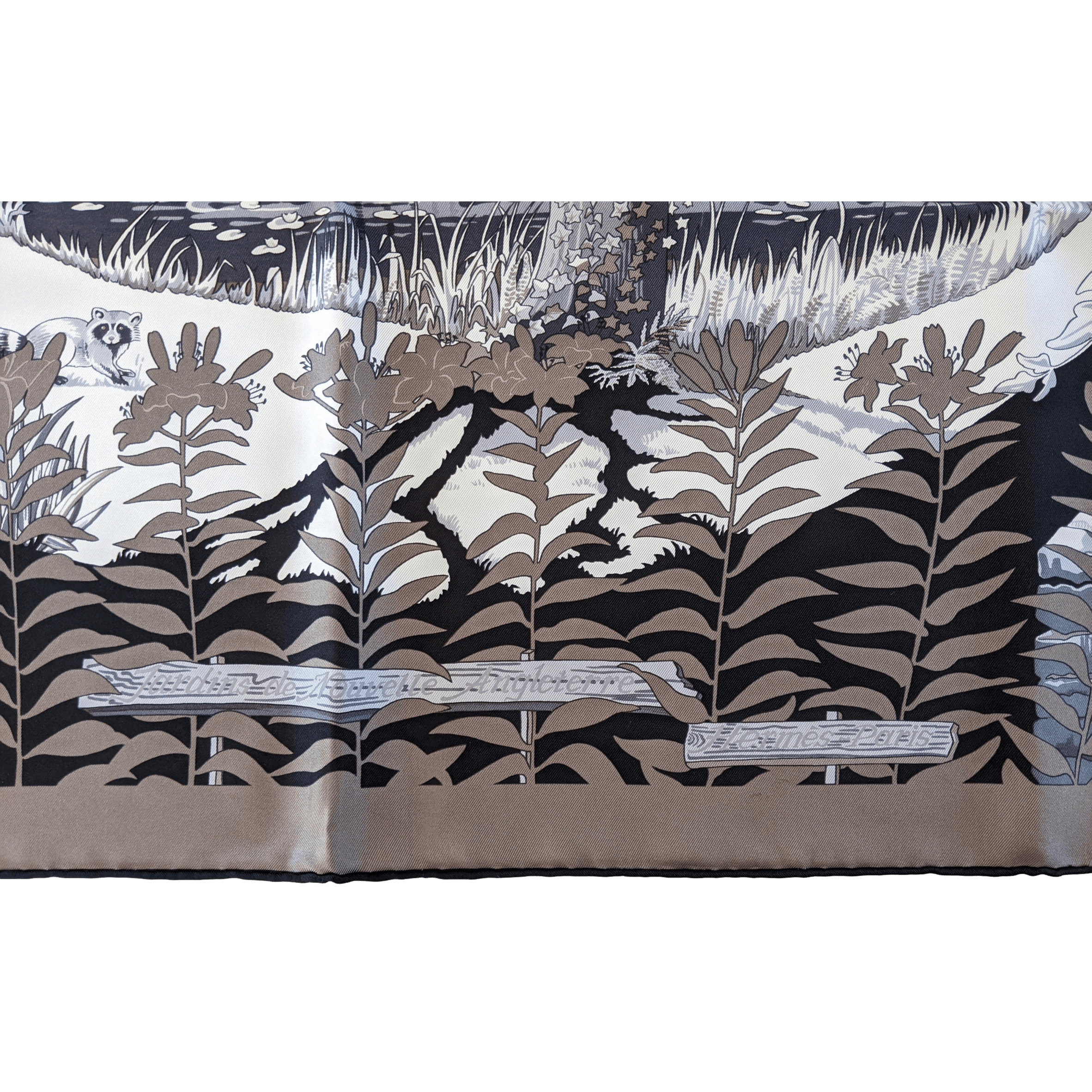 HERMES 2009 Jardins de la Nouvelle Angleterre Silk Scarf 90 x 90 cm