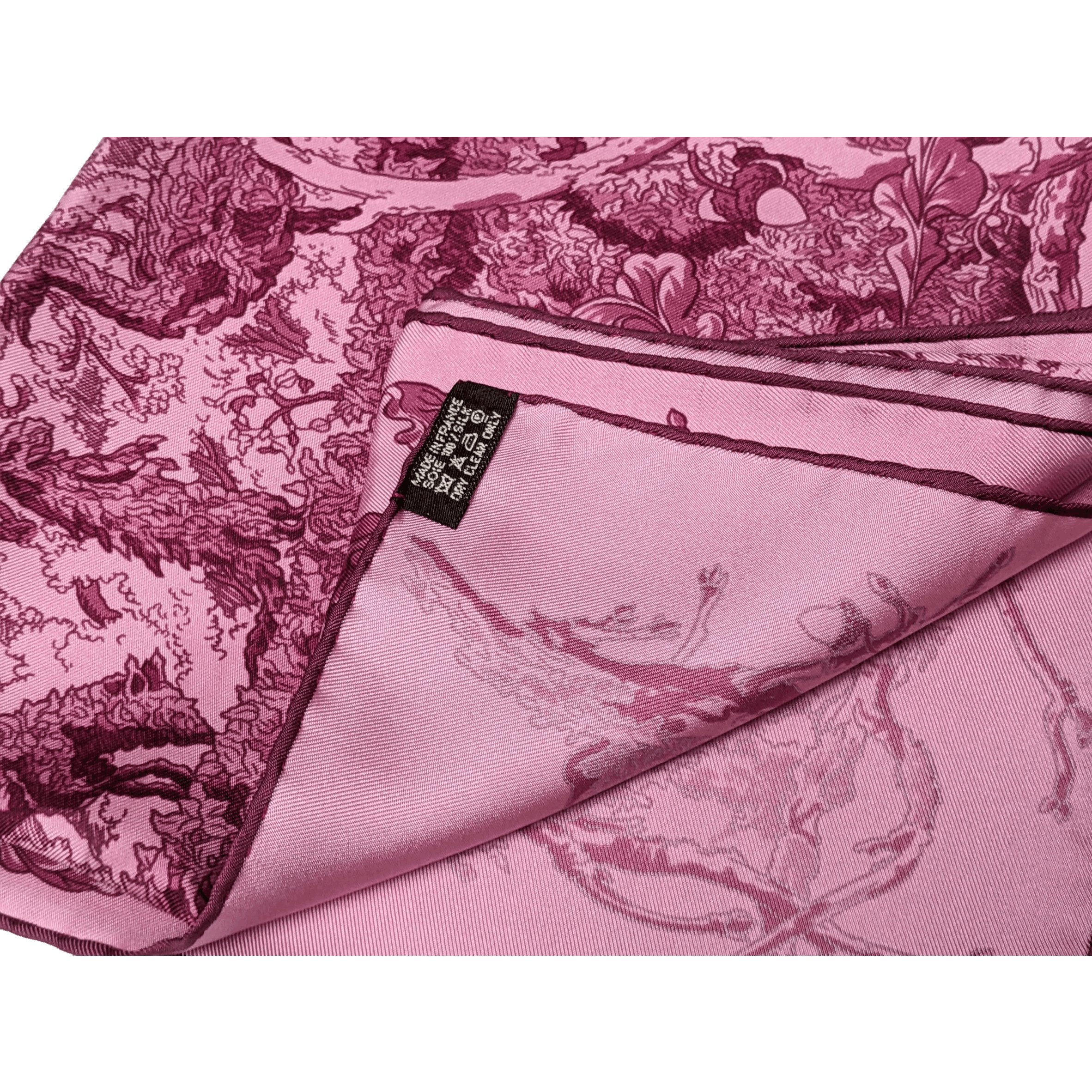 HERMES 2010 Jardins des Metamorphoses by Francoise Houtin Twill Silk Scarf 90 X 90 CM