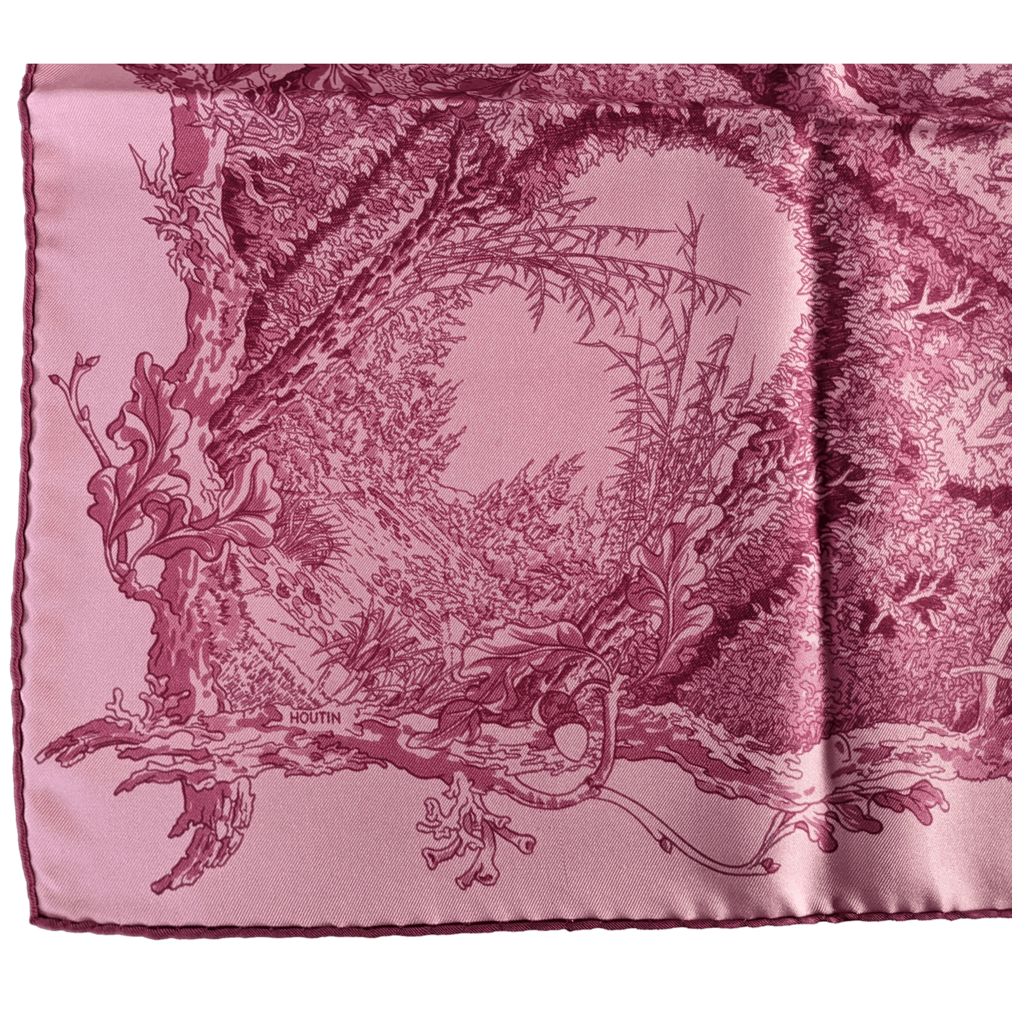 HERMES 2010 Jardins des Metamorphoses by Francoise Houtin Twill Silk Scarf 90 X 90 CM