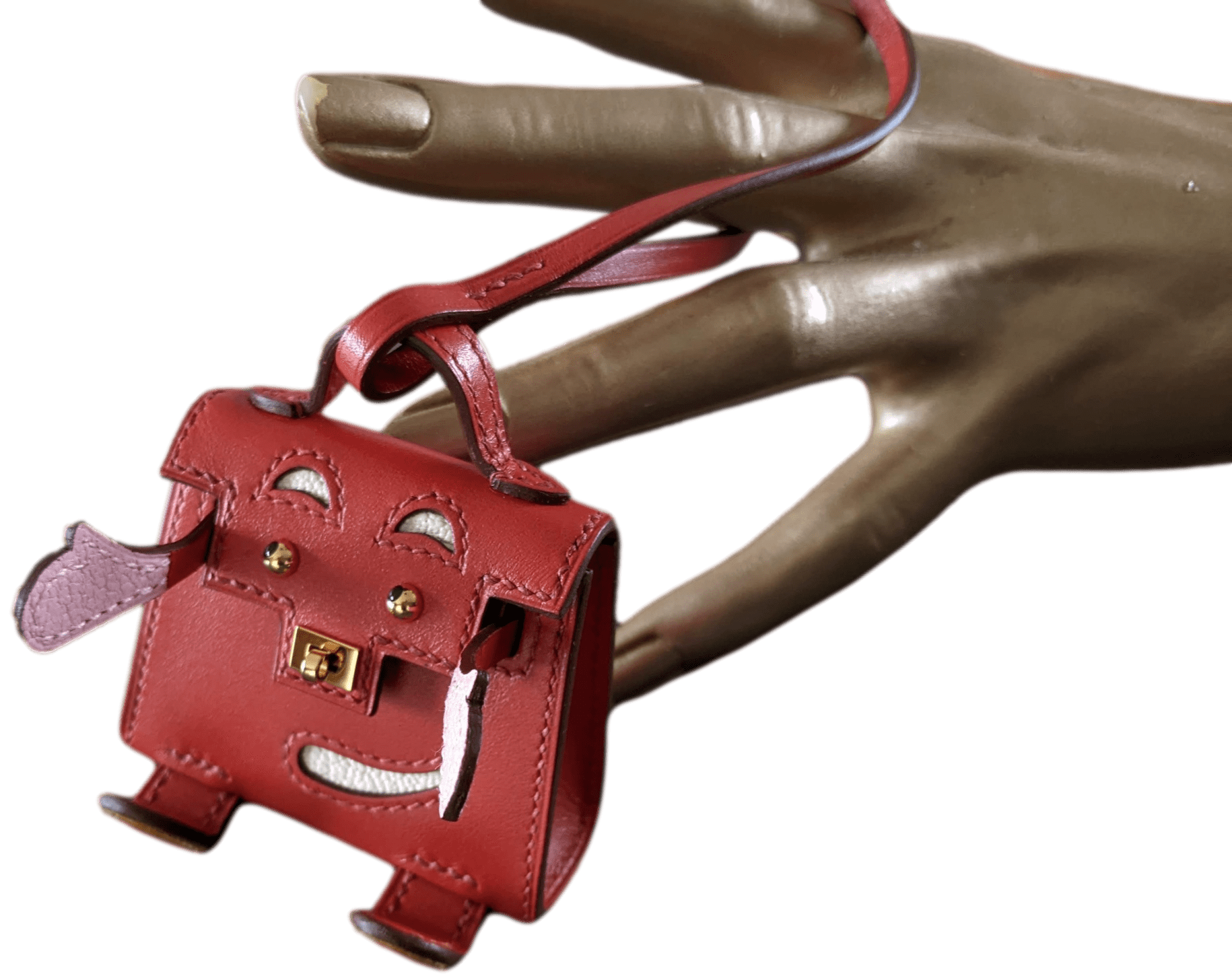 HERMES KELLYDOLE Limited Veau Tadelakt Bag Charm