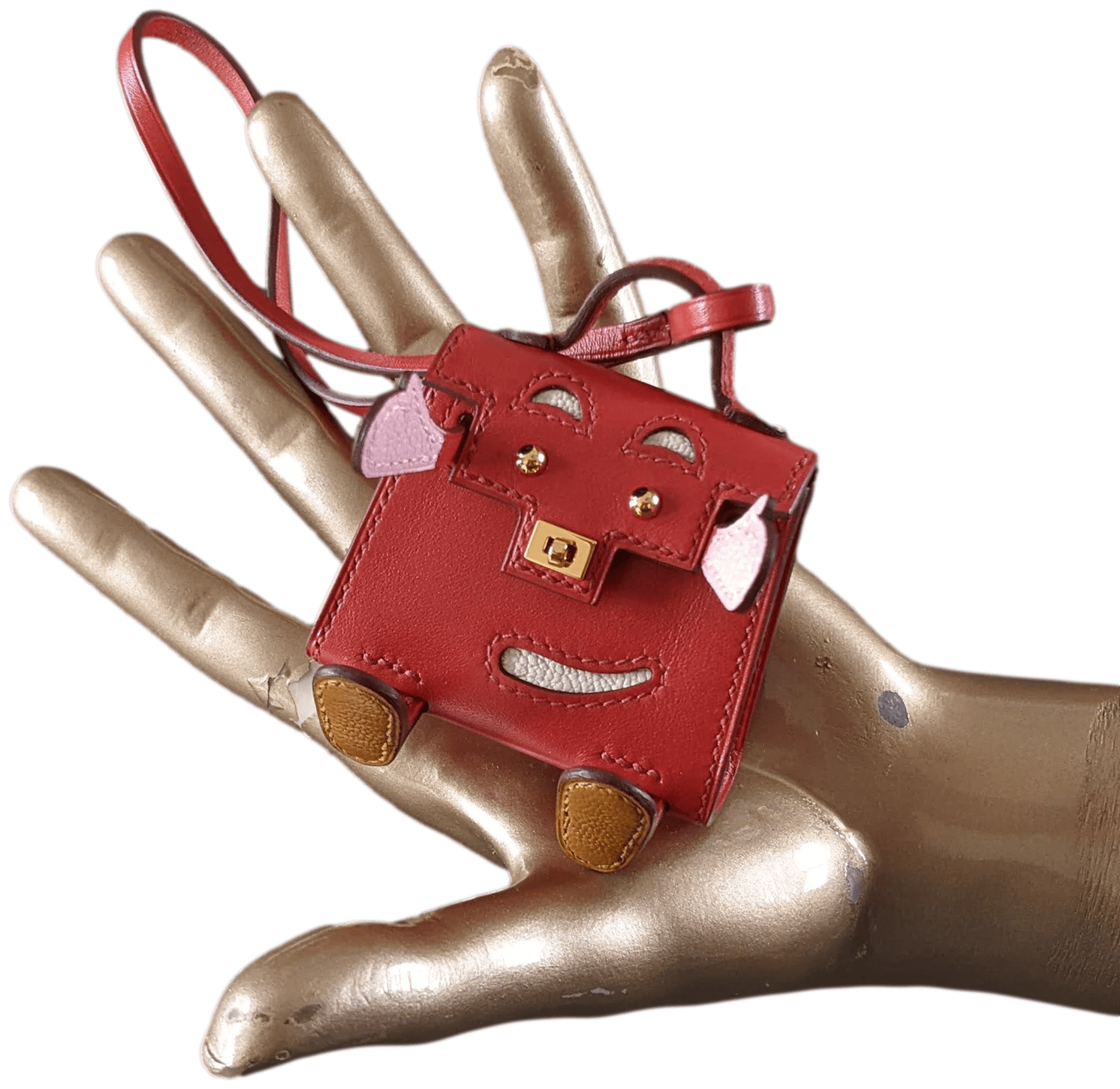 HERMES KELLYDOLE Limited Veau Tadelakt Bag Charm
