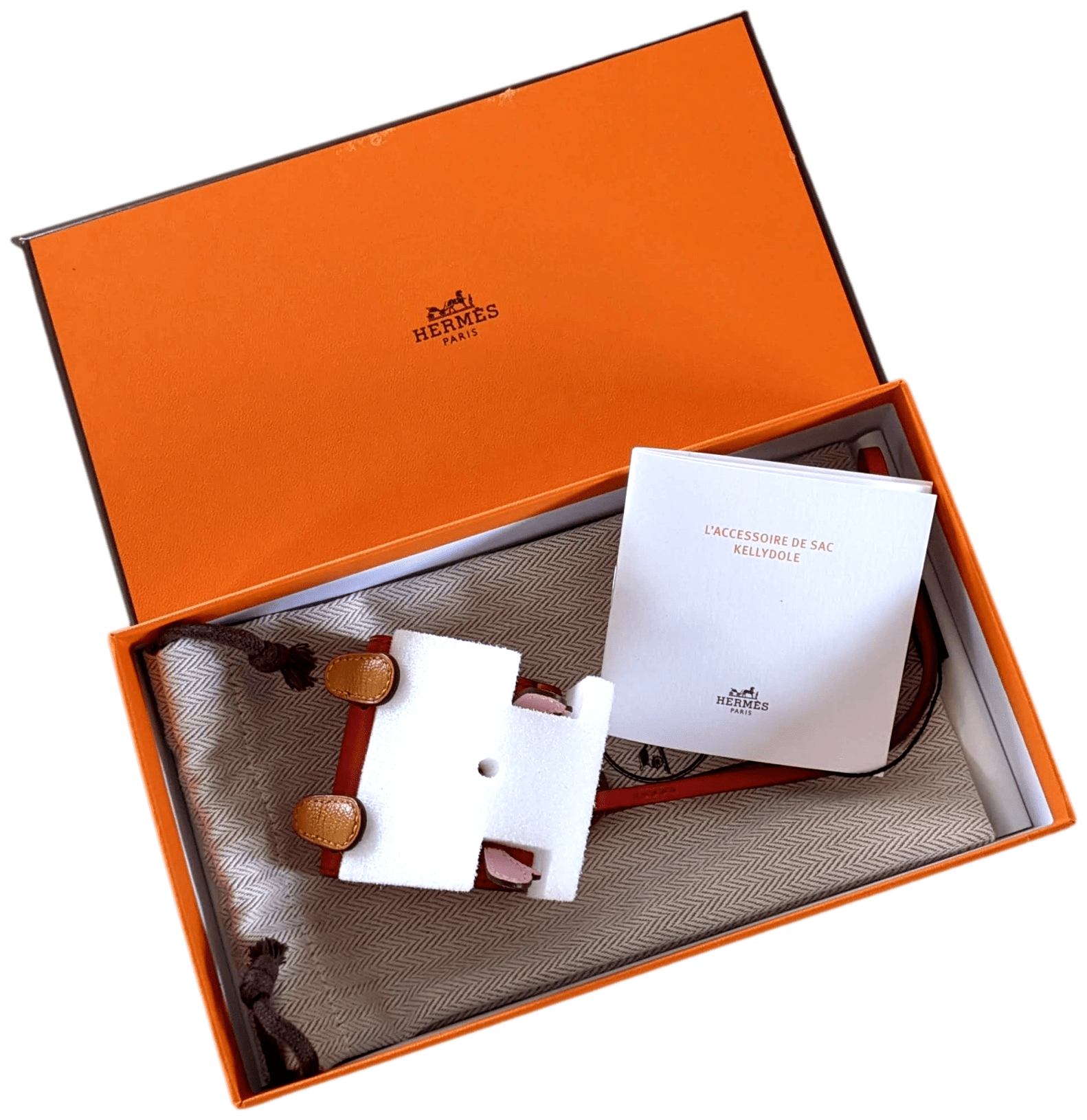 HERMES KELLYDOLE Limited Veau Tadelakt Bag Charm