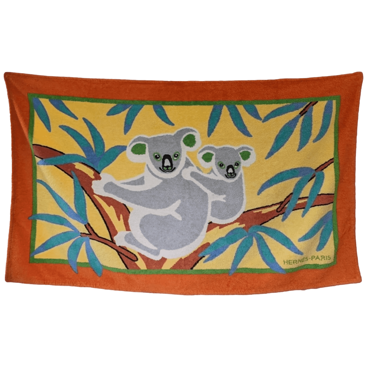 HERMES Koala Terry Beach Towel GM
