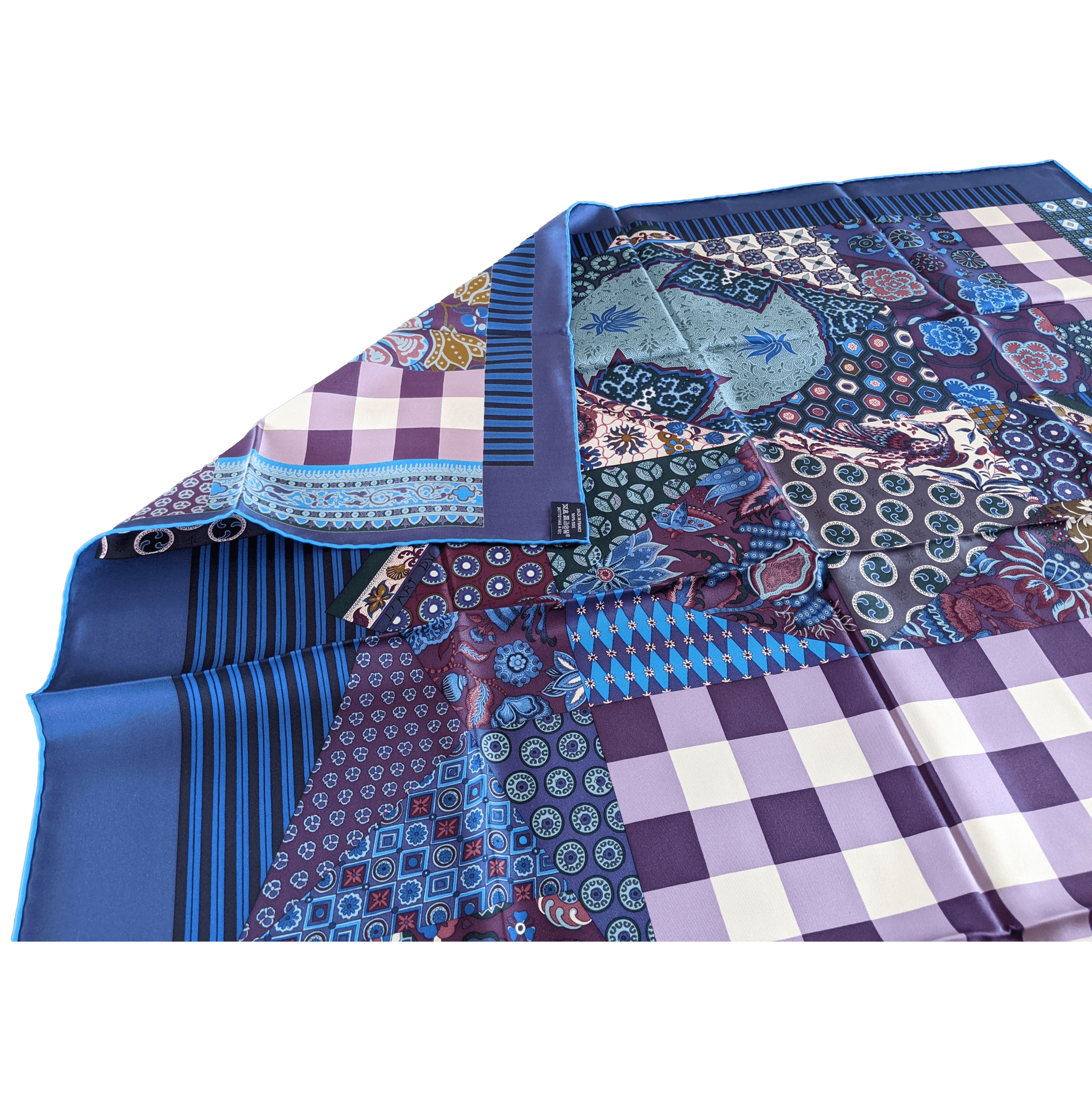 HERMES L'art du Sarasa Twill Silk Scarf 90 x 90 cm