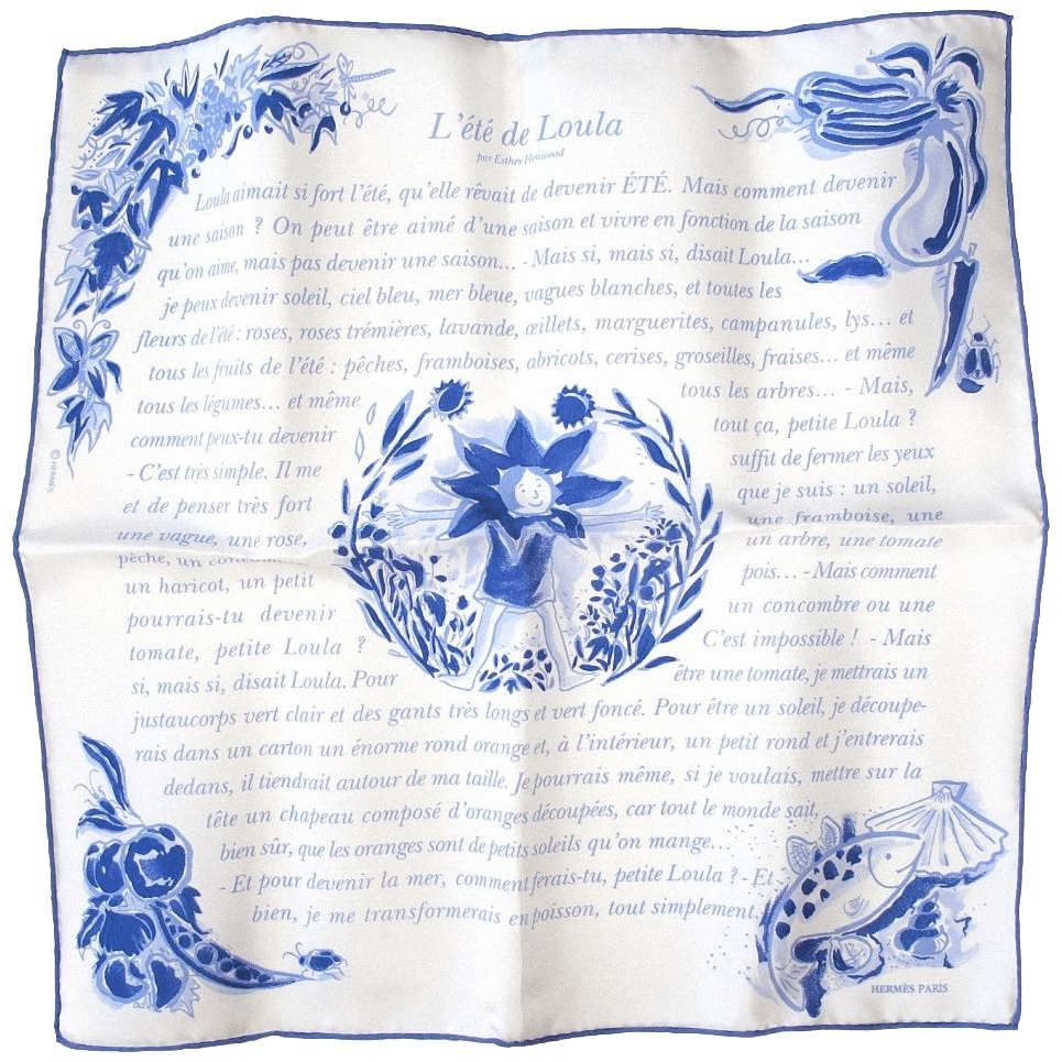 HERMES L'ETE DE LOULA 1996 by Esther Henwood Gavroche 45 x 45 cm