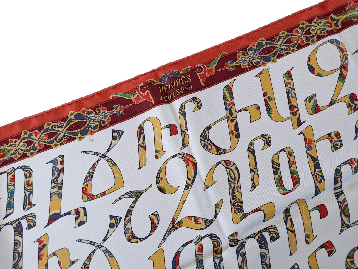HERMES LETTRES D' EREVAN 2015 Limited by Karen Petrossian Twill 90 x 90 cm