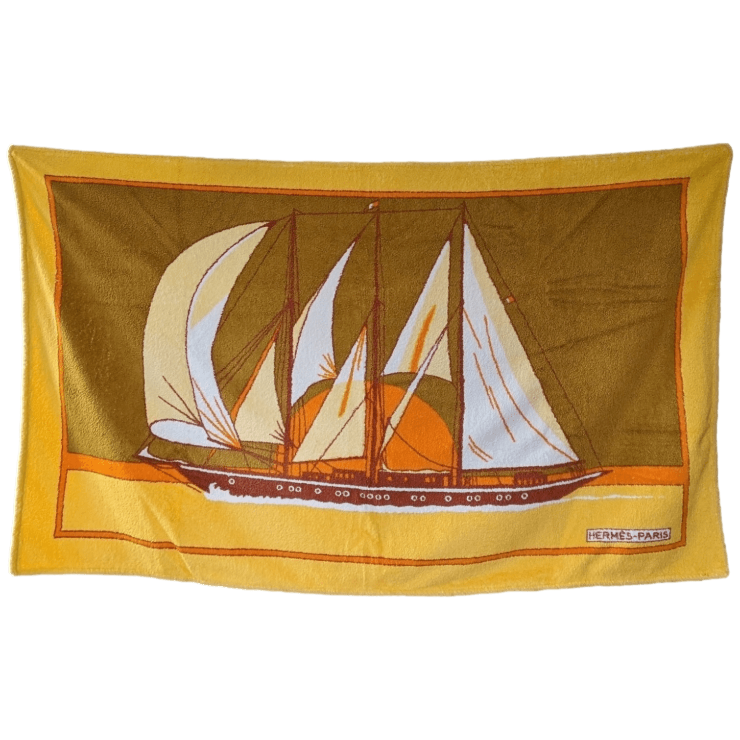 HERMES Lot de 2 Terry Beach Towels 90 x 150 cm