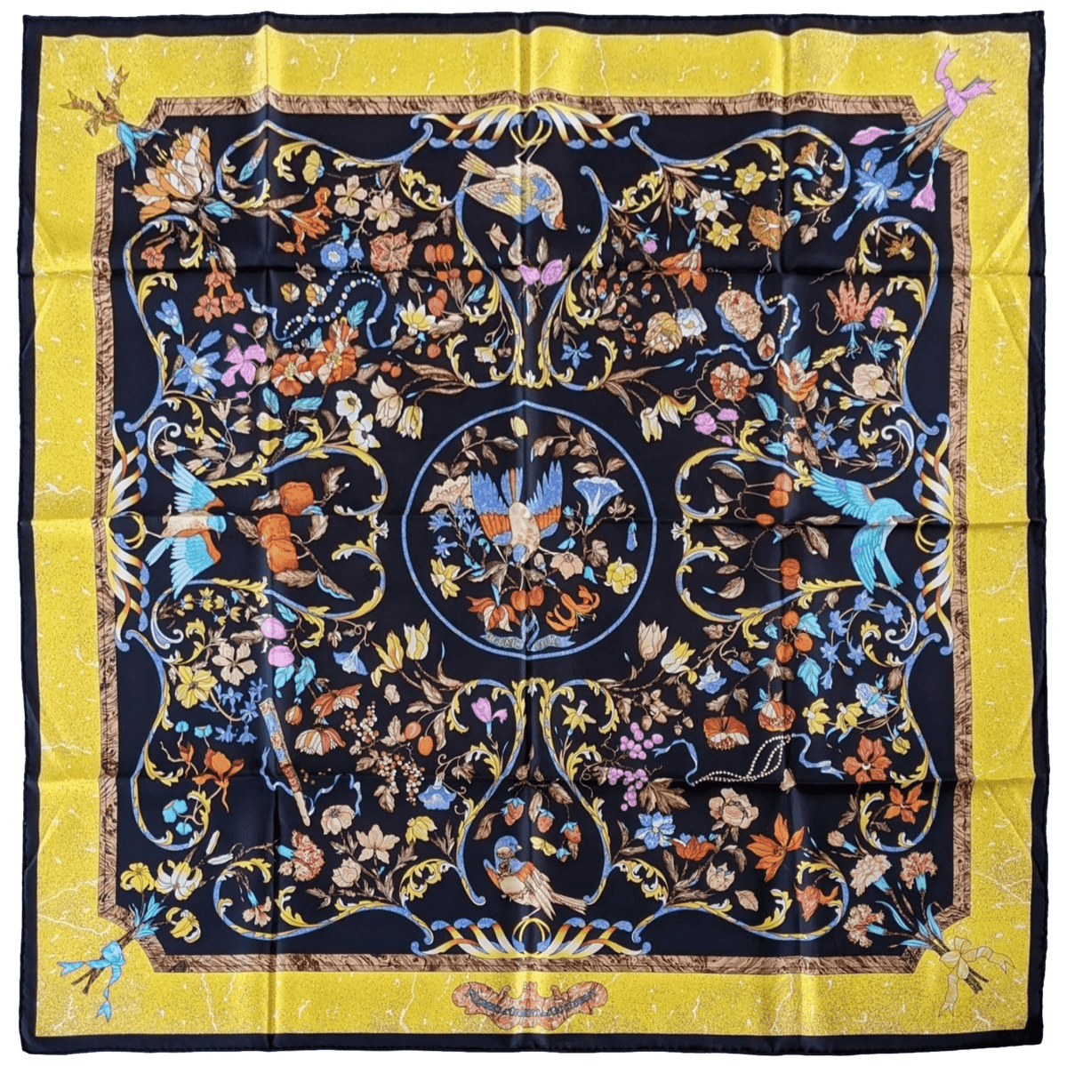 HERMES Lot of 2 beach Towels 90 x 150 cm + 5 Twill Silk Scarves 90 x 90 cm