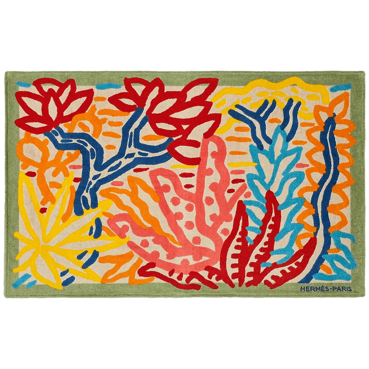 HERMES Tapis de Plage Lot of 4 (chant, palmier, maillon, escale) Terry Beach Towel 90 x 150 cm