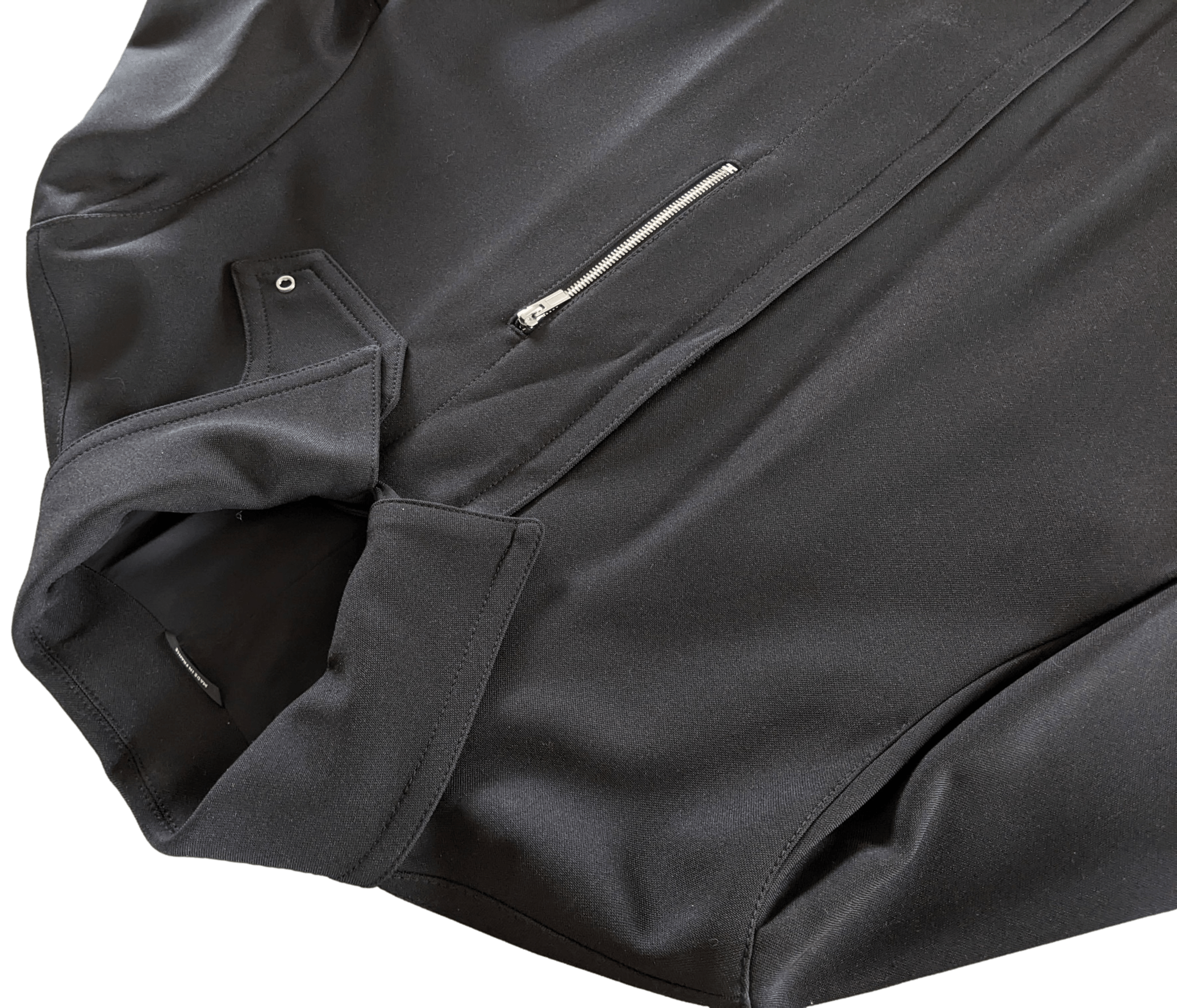 HERMES Men's Black Long Coat Sz52