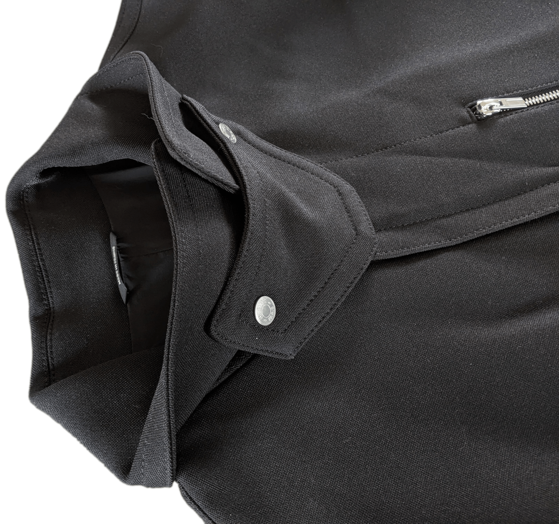 HERMES Men's Black Long Coat Sz52
