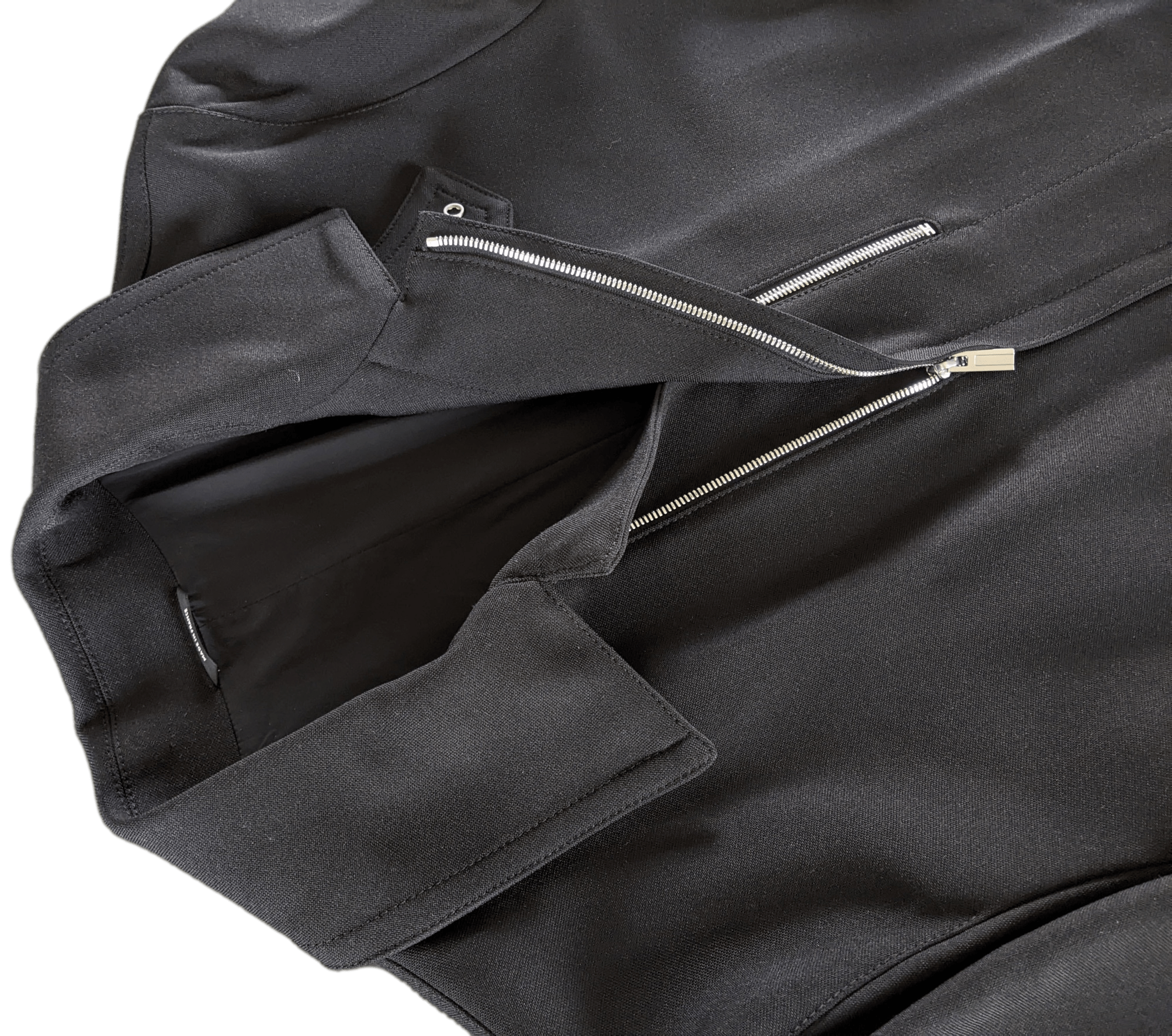 HERMES Men's Black Long Coat Sz52