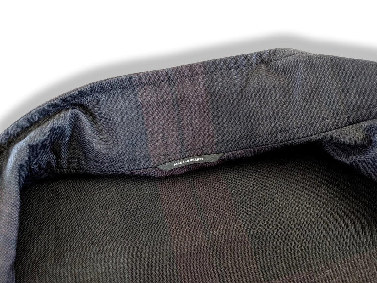 Hermes Men's Tartan Caban Peacoat Coat Sz48, Pur Luxe, NEW! - poupishop