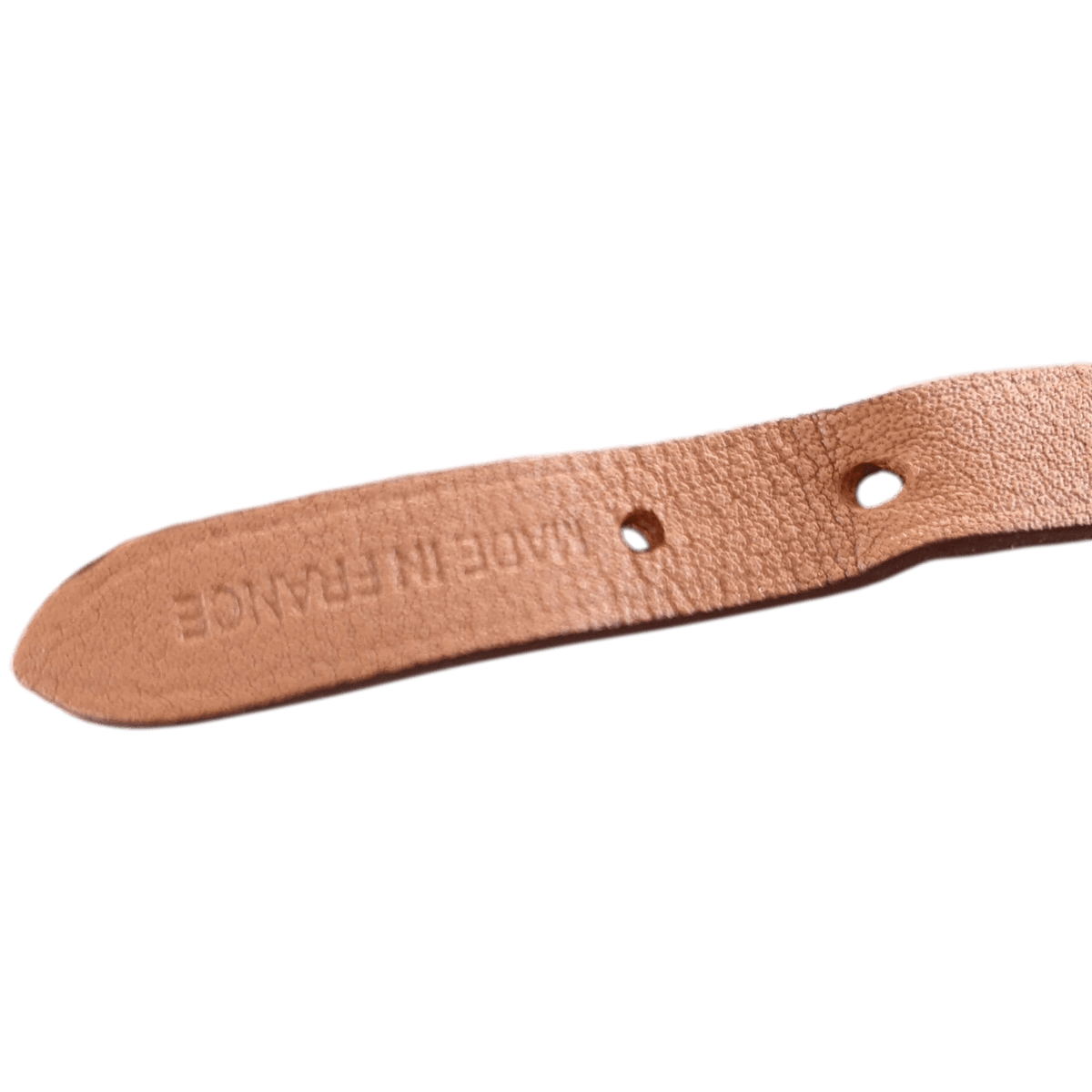 HERMES MORS H Gold Calfskin/Plated Gold Bracelet T1