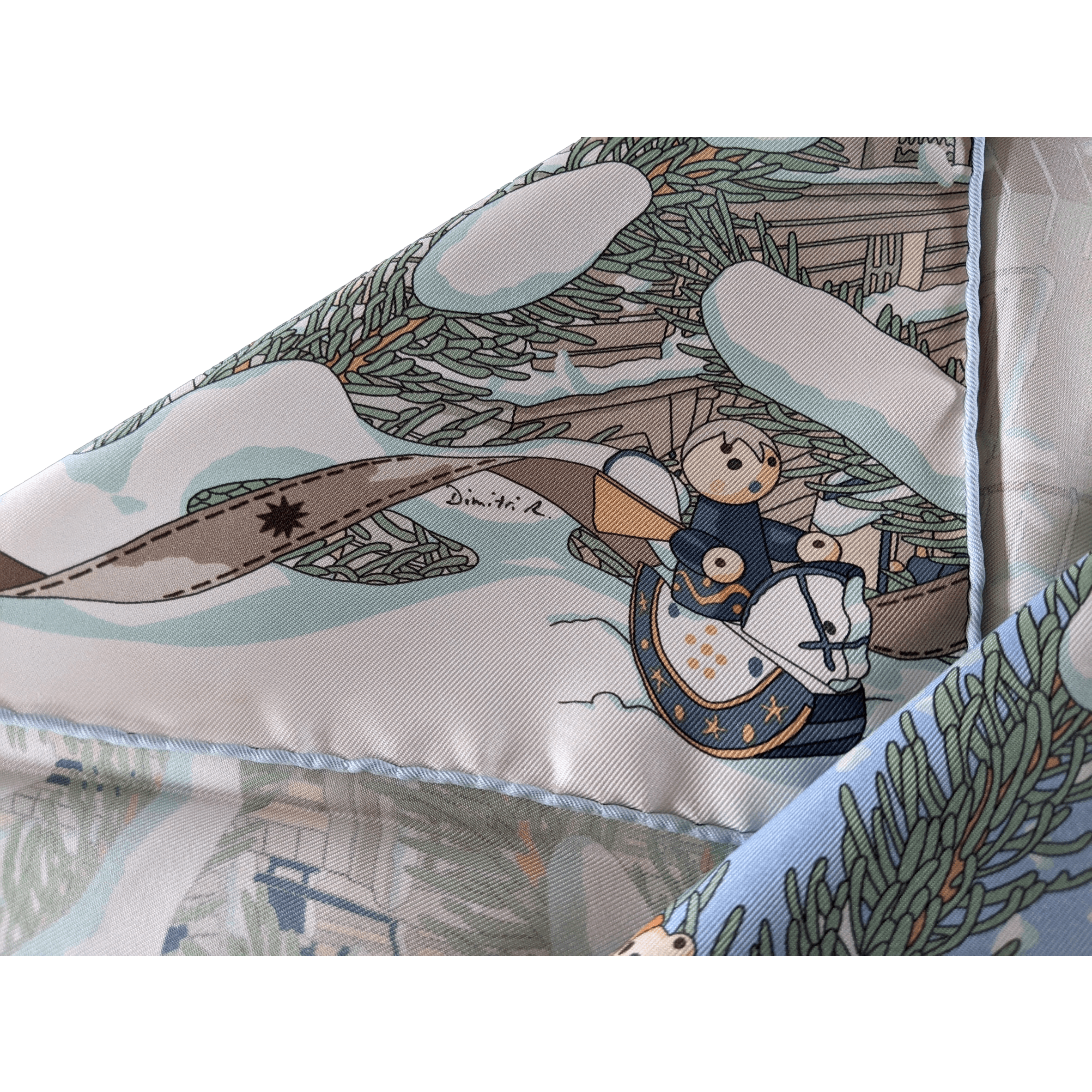 HERMES Noel au 24 Faubourg Twill Gavroche 45 x 45 cm