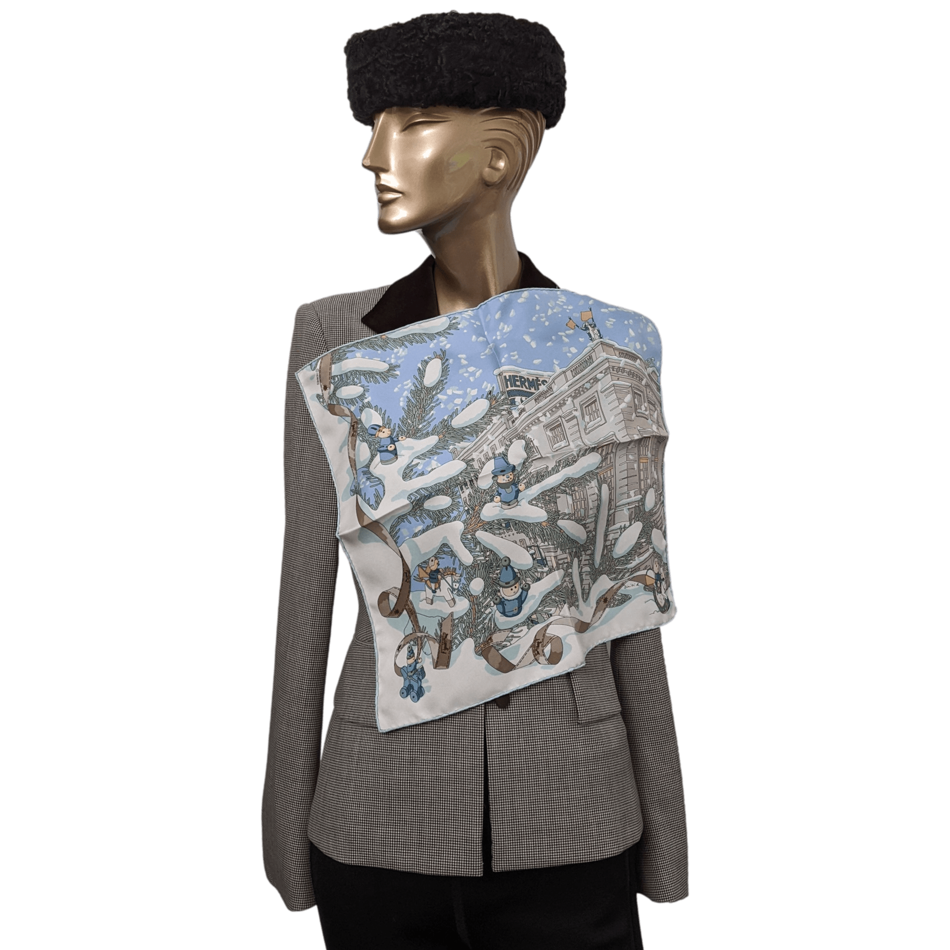 HERMES Noel au 24 Faubourg Twill Gavroche 45 x 45 cm