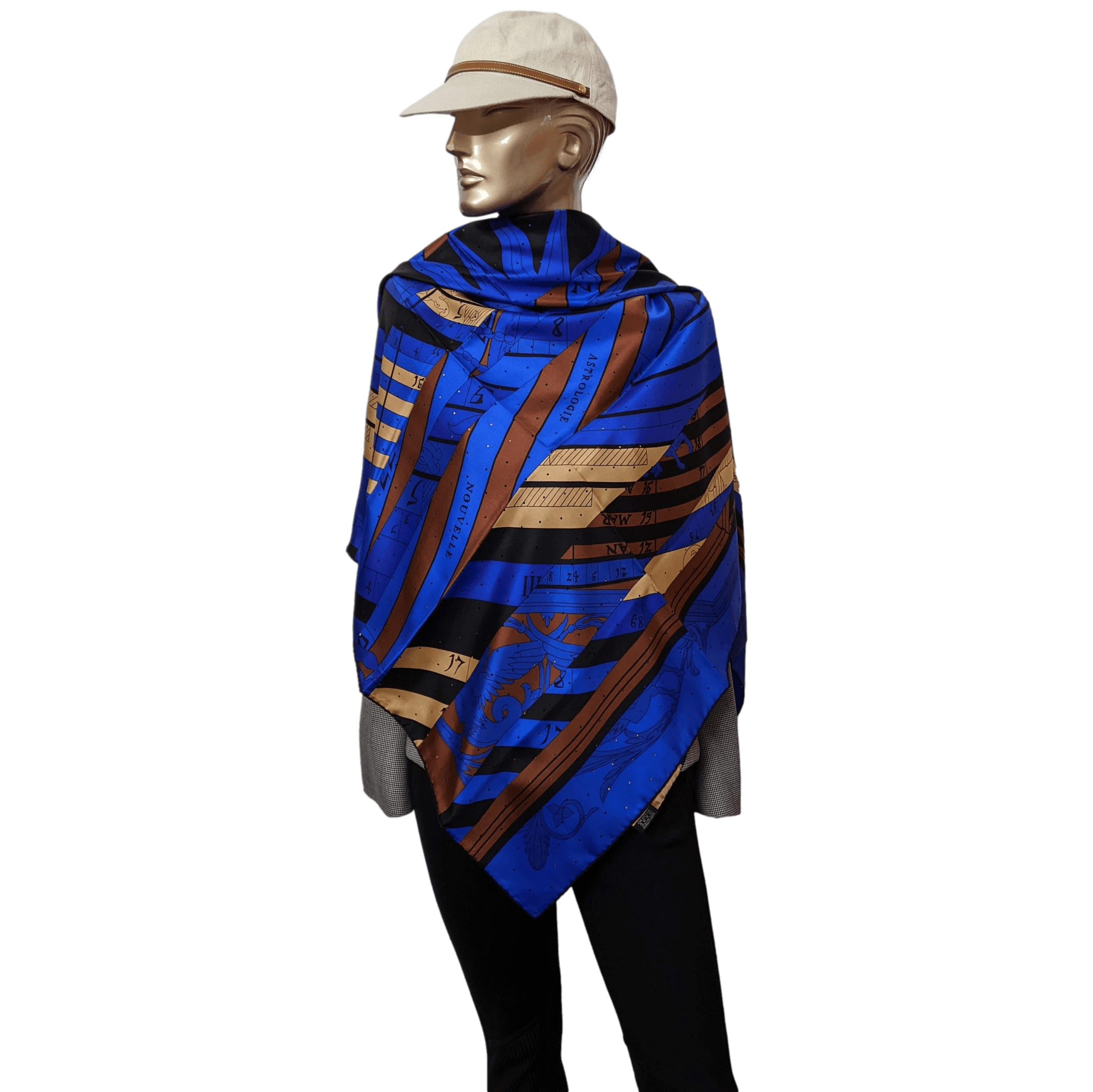 HERMES NOUVELLE ASTROLOGIE PERFOREE 2012 Limited Twill Silk 140 x 140 cm