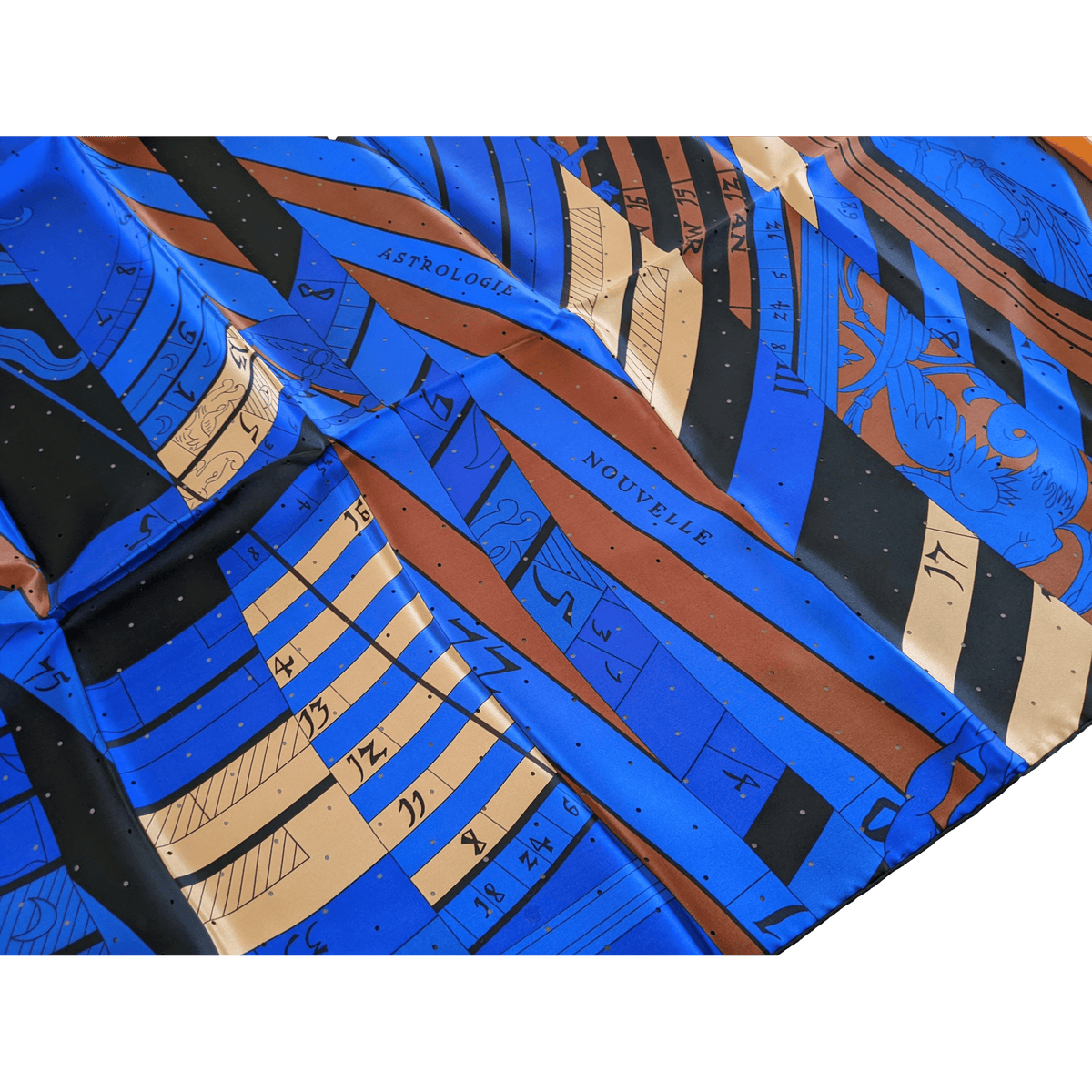 HERMES NOUVELLE ASTROLOGIE PERFOREE 2012 Limited Twill Silk 140 x 140 cm