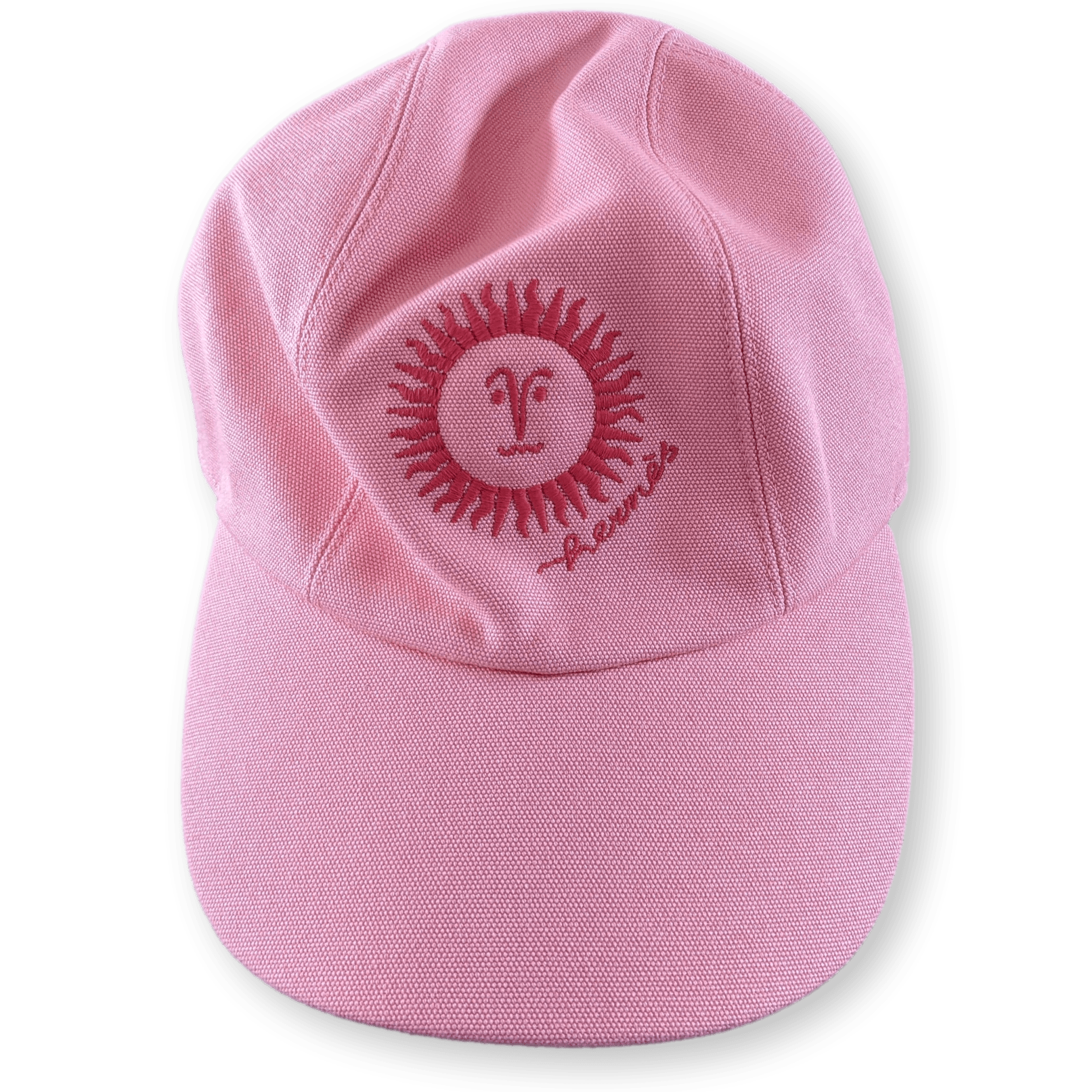 HERMES Pink/Orange Cap Hat Sz57
