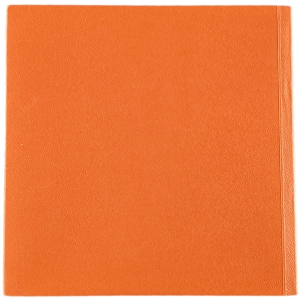 HERMES Orange Carre Booklet