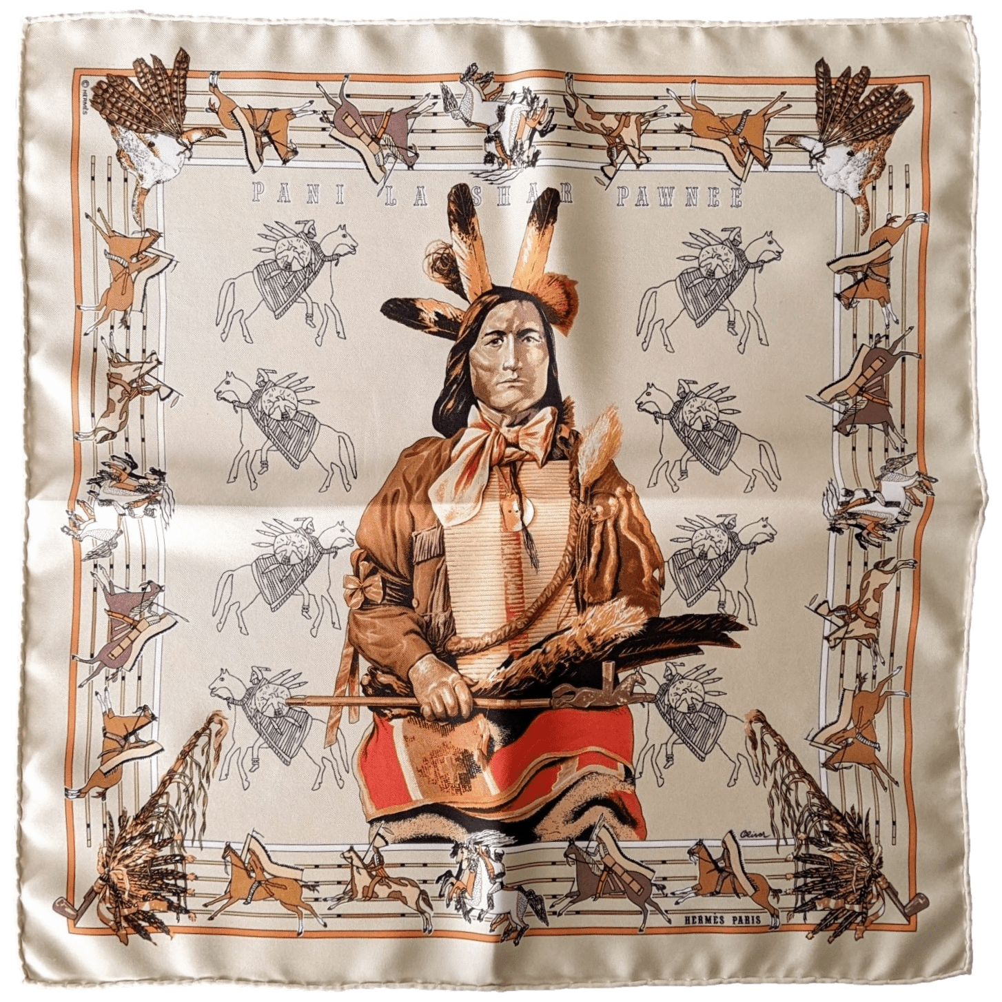 HERMES 1984 Pani Shar Pawnee by Kermit Oliver Gavroche 45 x 45 cm