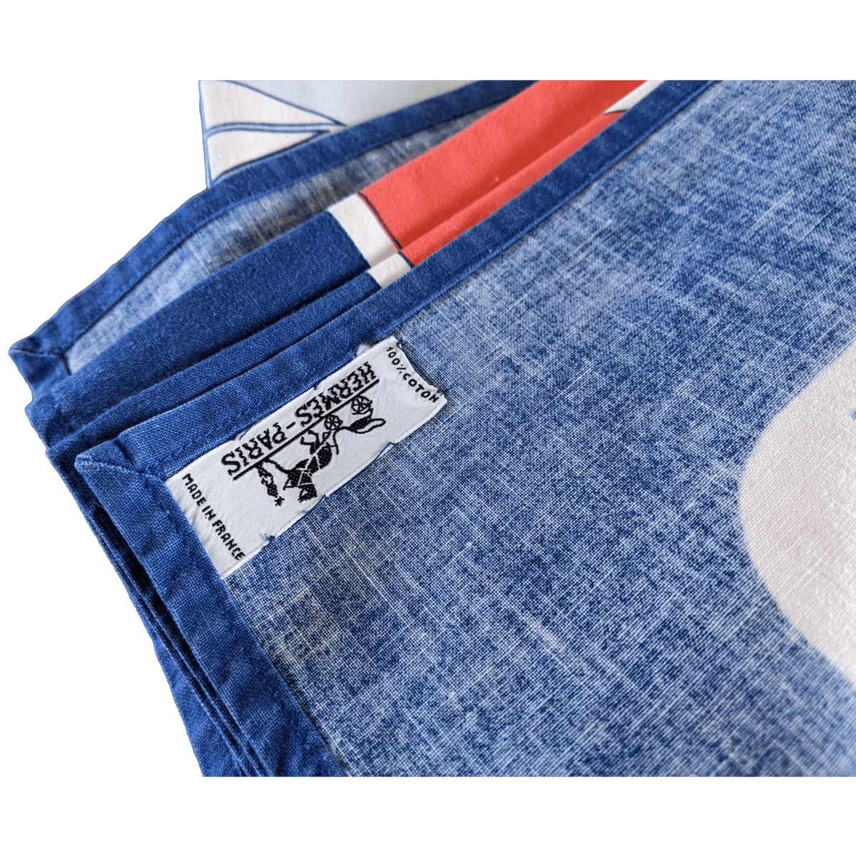 HERMES Vintage Parasols Cotton Tablecloth 150 x 182 cm