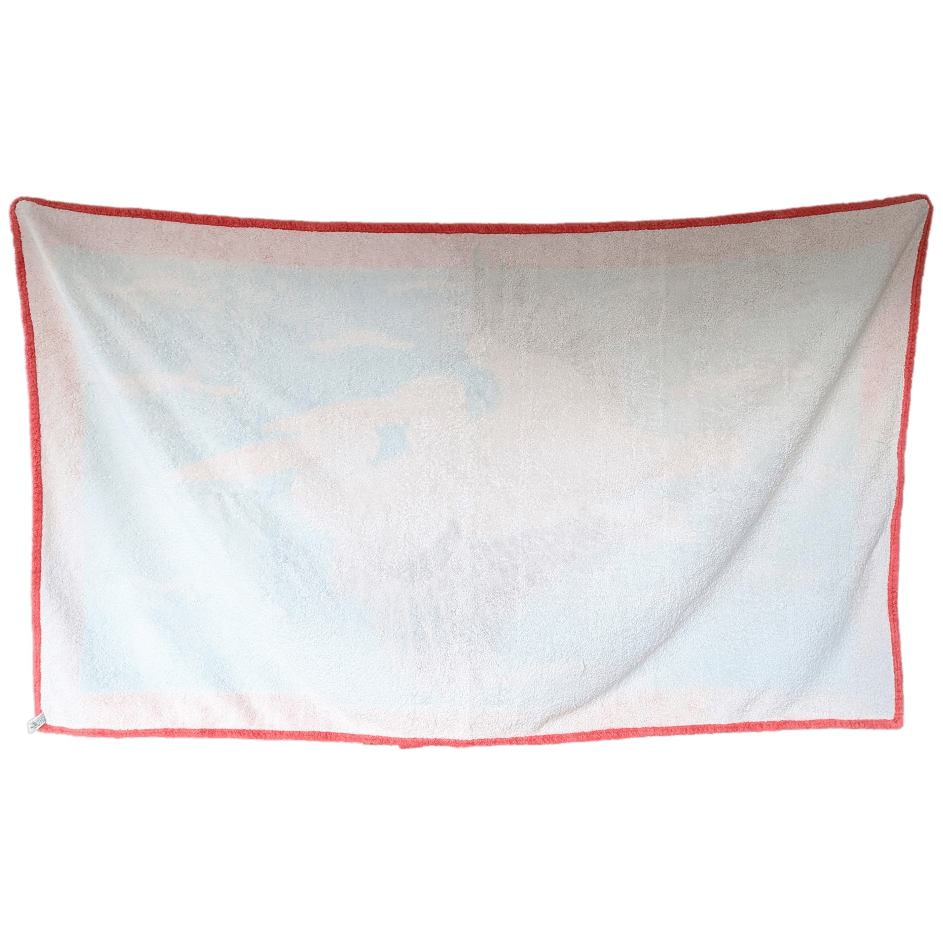 HERMES Pelicans Beach Towel Turquoise Coral Black GM 90 x 150 cm Pristine