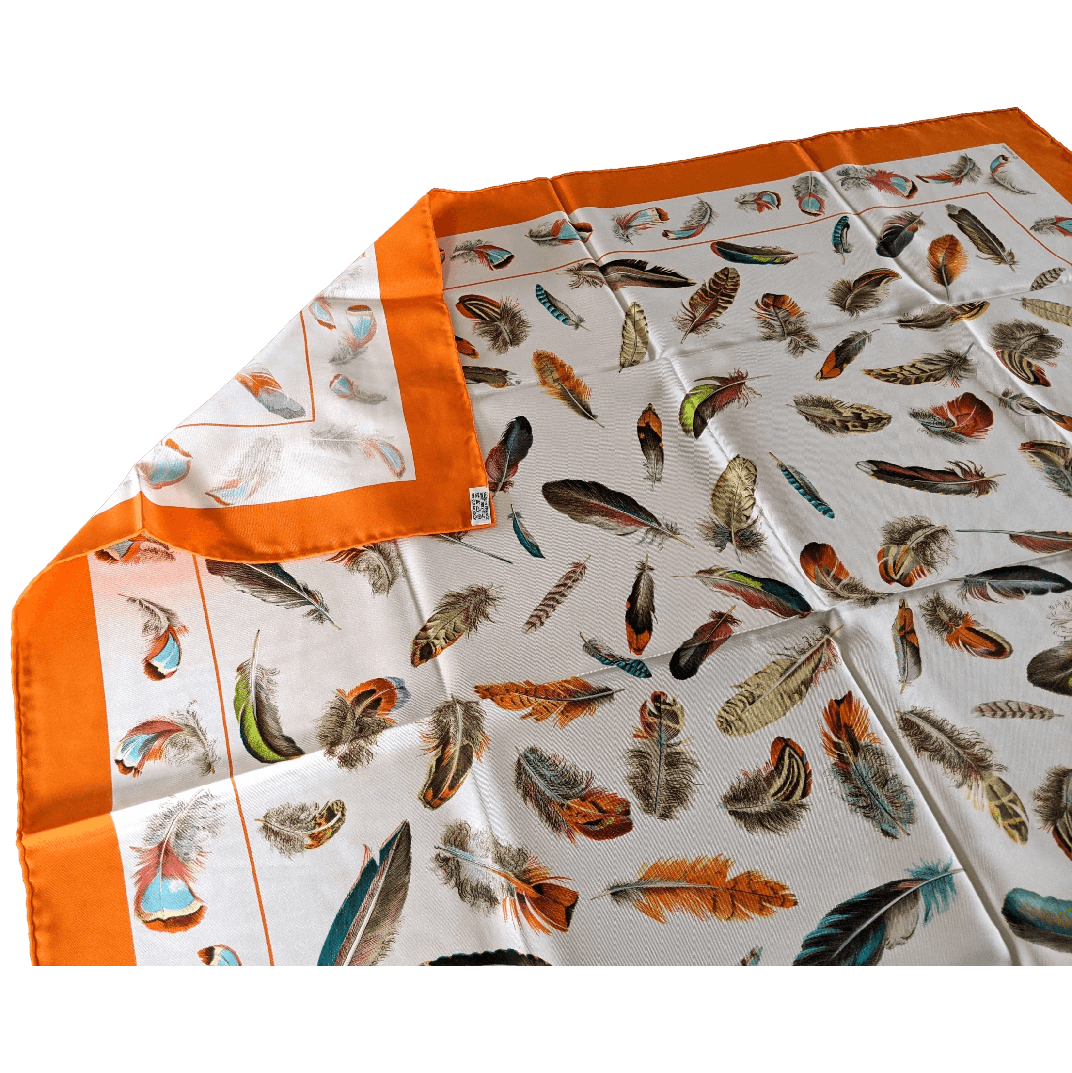 HERMES Plumes Special Issue pour la Maison Deyrolle Twill Silk Scarf 90 x 90 cm