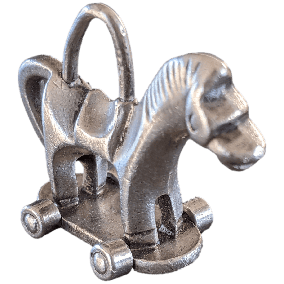 HERMES 2000 Special Issue PREMIER PAS DANS LE SIECLE Horse on Wheels Pendant