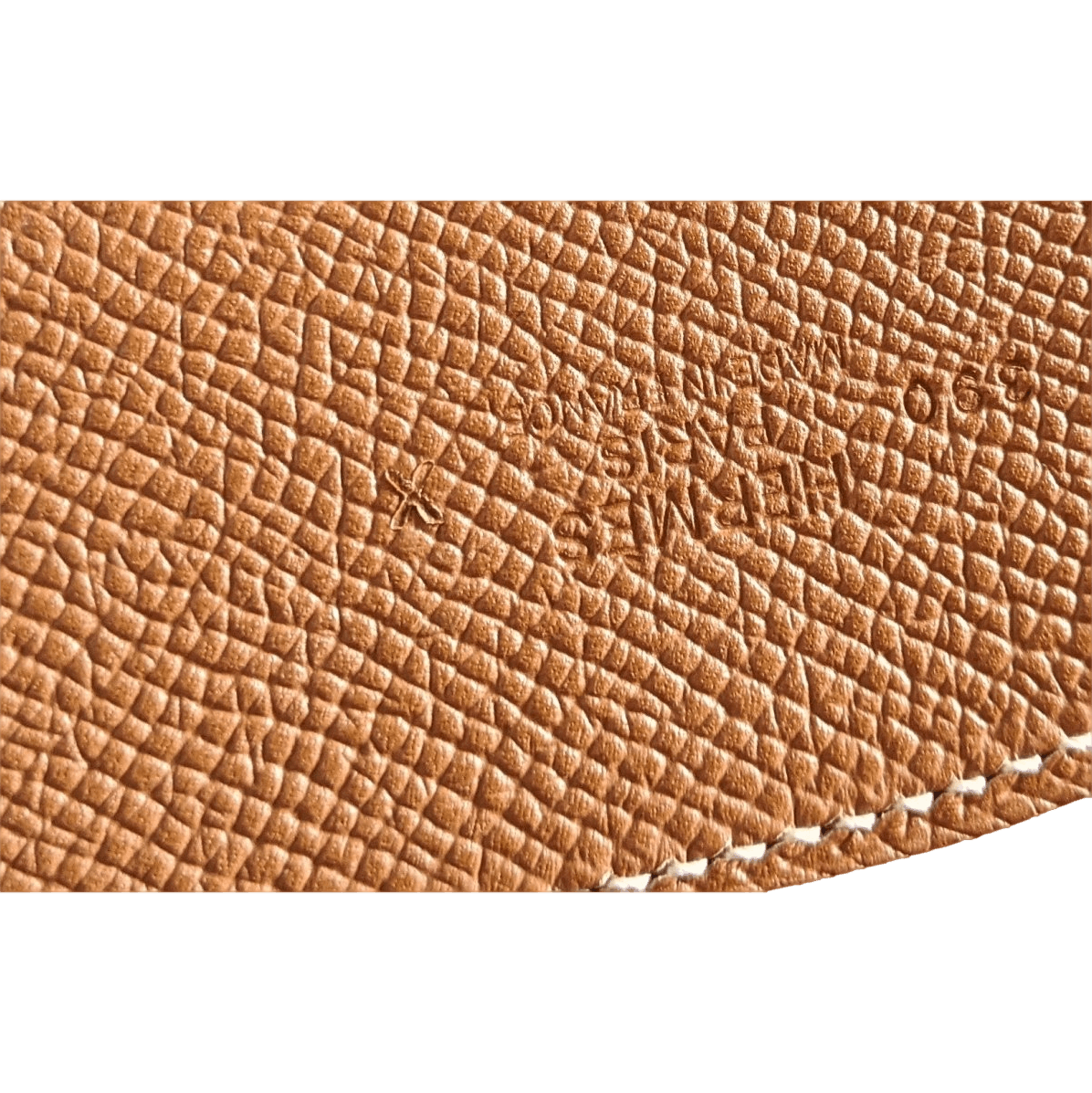 HERMES Reversible Epsom Leather Belt Strap 42 MM Orange Gold Size 100
