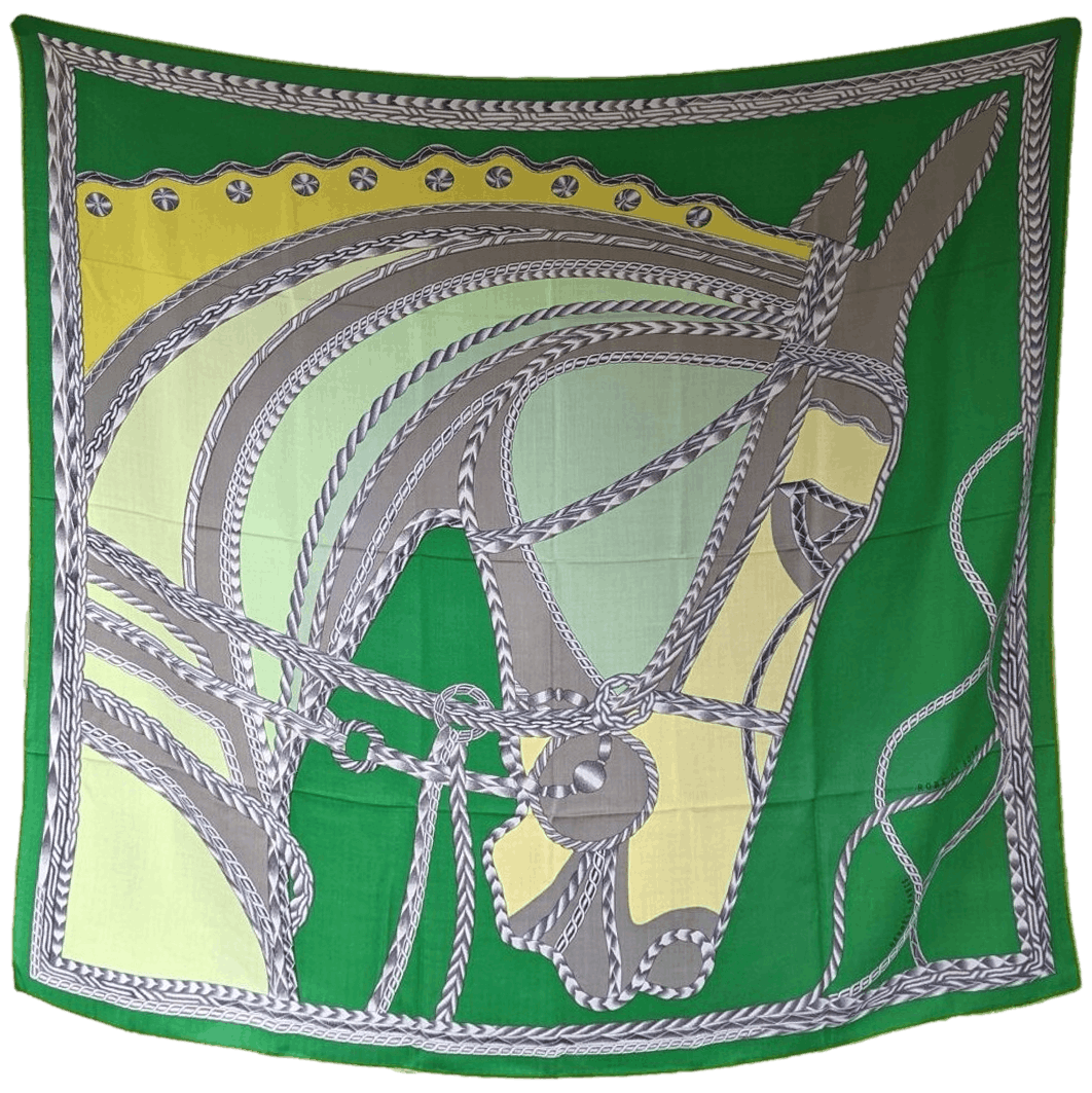 HERMES Robe du Soir 2018 by Florence Manlik Cashmere Silk Shawl 140