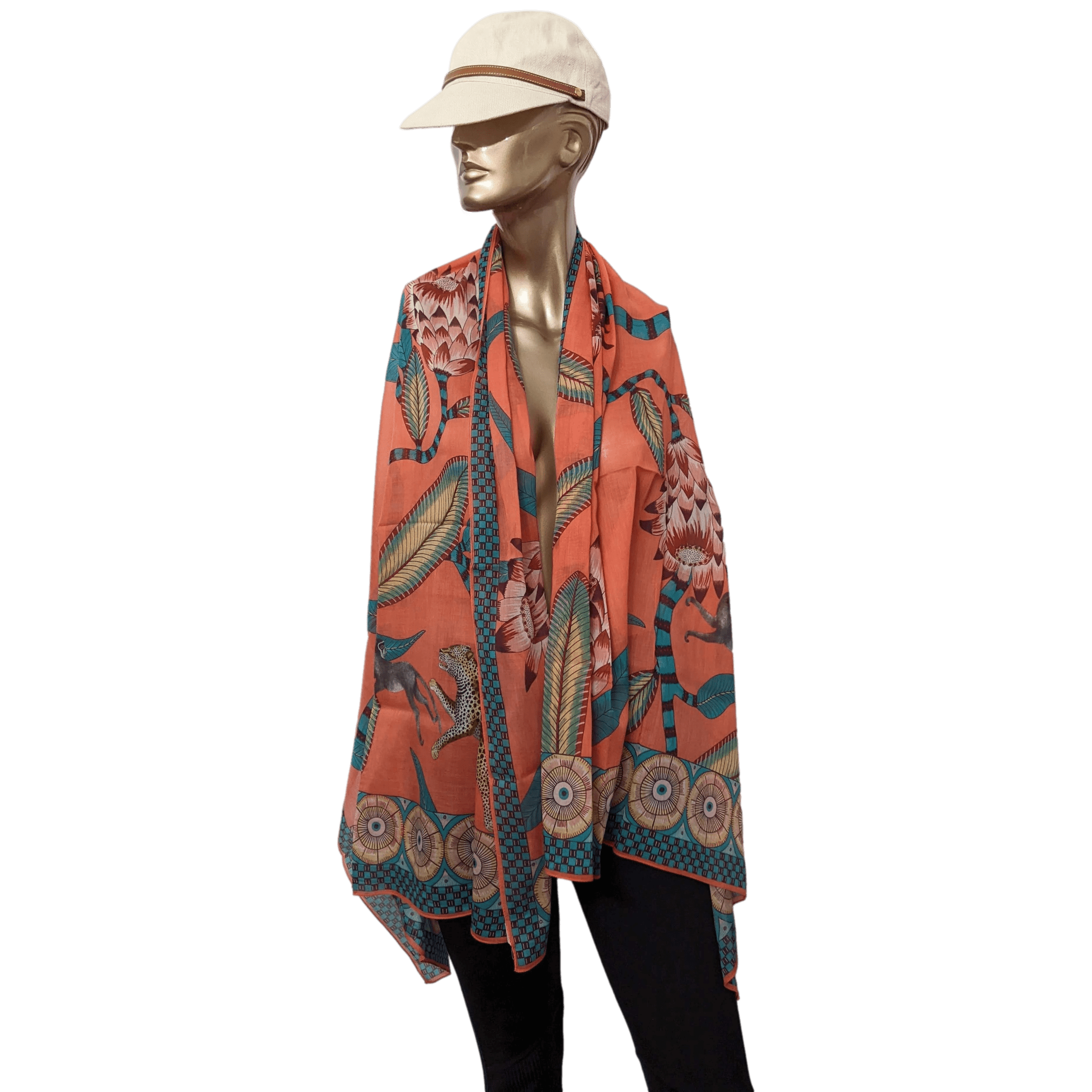 HERMES SAVANA DANCE by Ardmore Artists Pirnted Cotton Pareo 90 x 150 cm