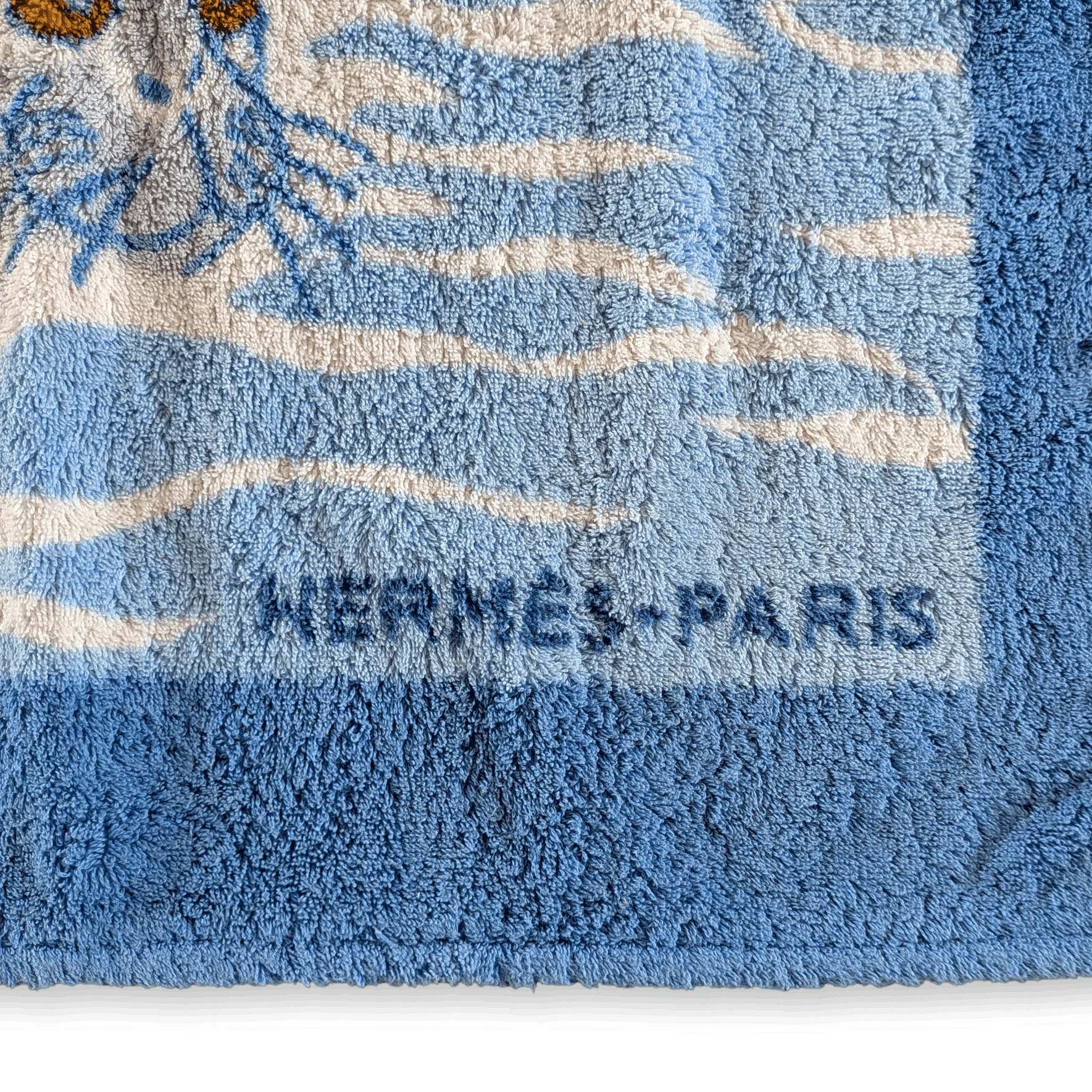 HERMES Seals Bath Mat Small Blue Orange 90 x 65 cm