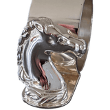 HERMES Vintage Sterling Silver AG925 Set of 2 Napkin Ring "Maharani Horse Head" in their case