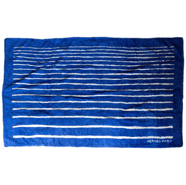 HERMES Special Issue Plage 2003 Sous le signe de la Mediterranée Terry Cotton Beach Towel 90 x 150 cm