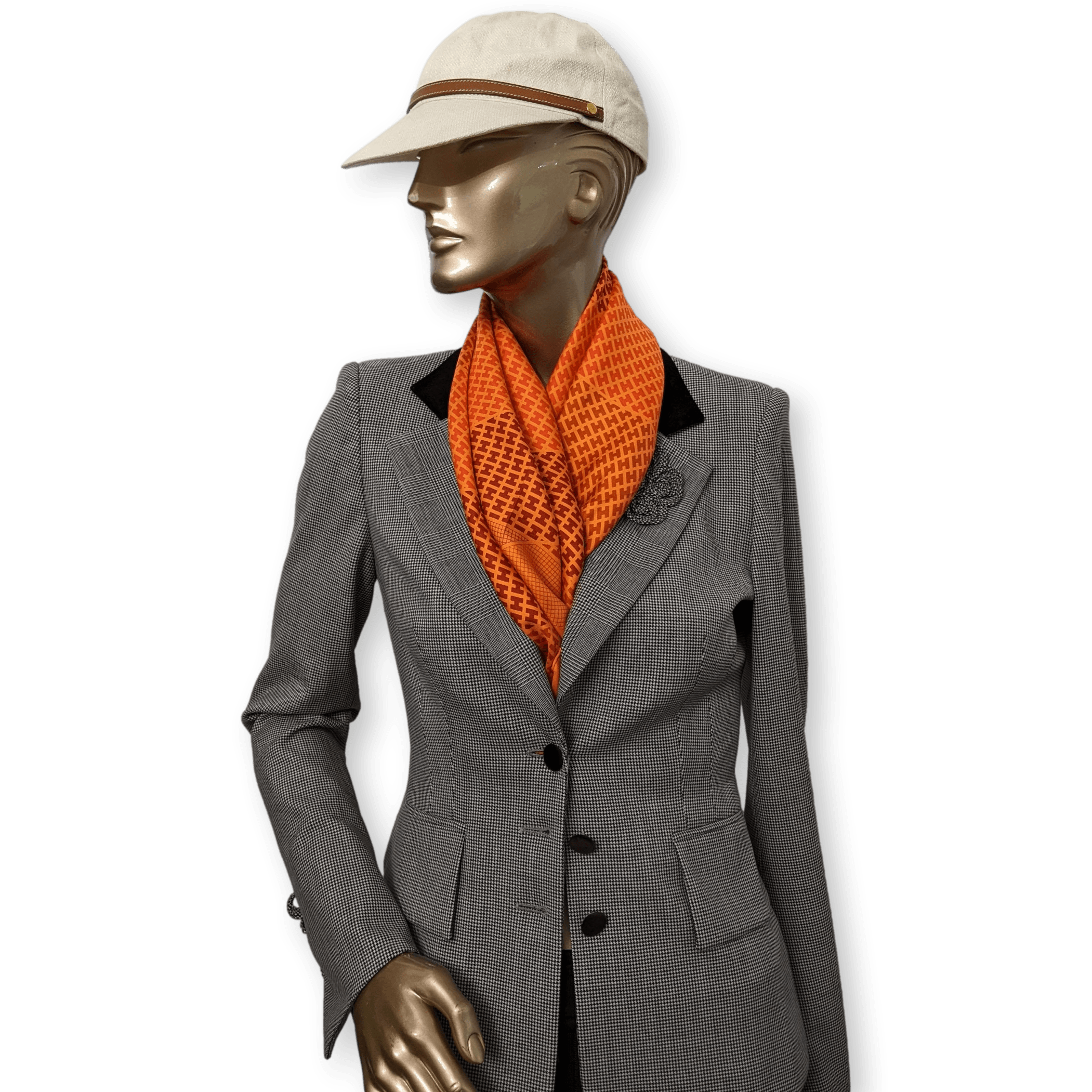 HERMES Limited Special Edt H en Biais * The Gates - Central Park 2005 * Twill Silk Carre 90 x 90 cm