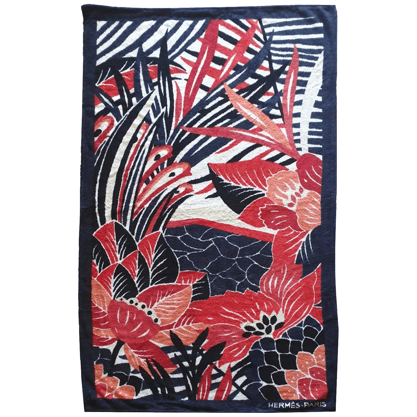 HERMES Serviette - Tapis de Plage - Terry Beach Towel GM 90 x 150 cm