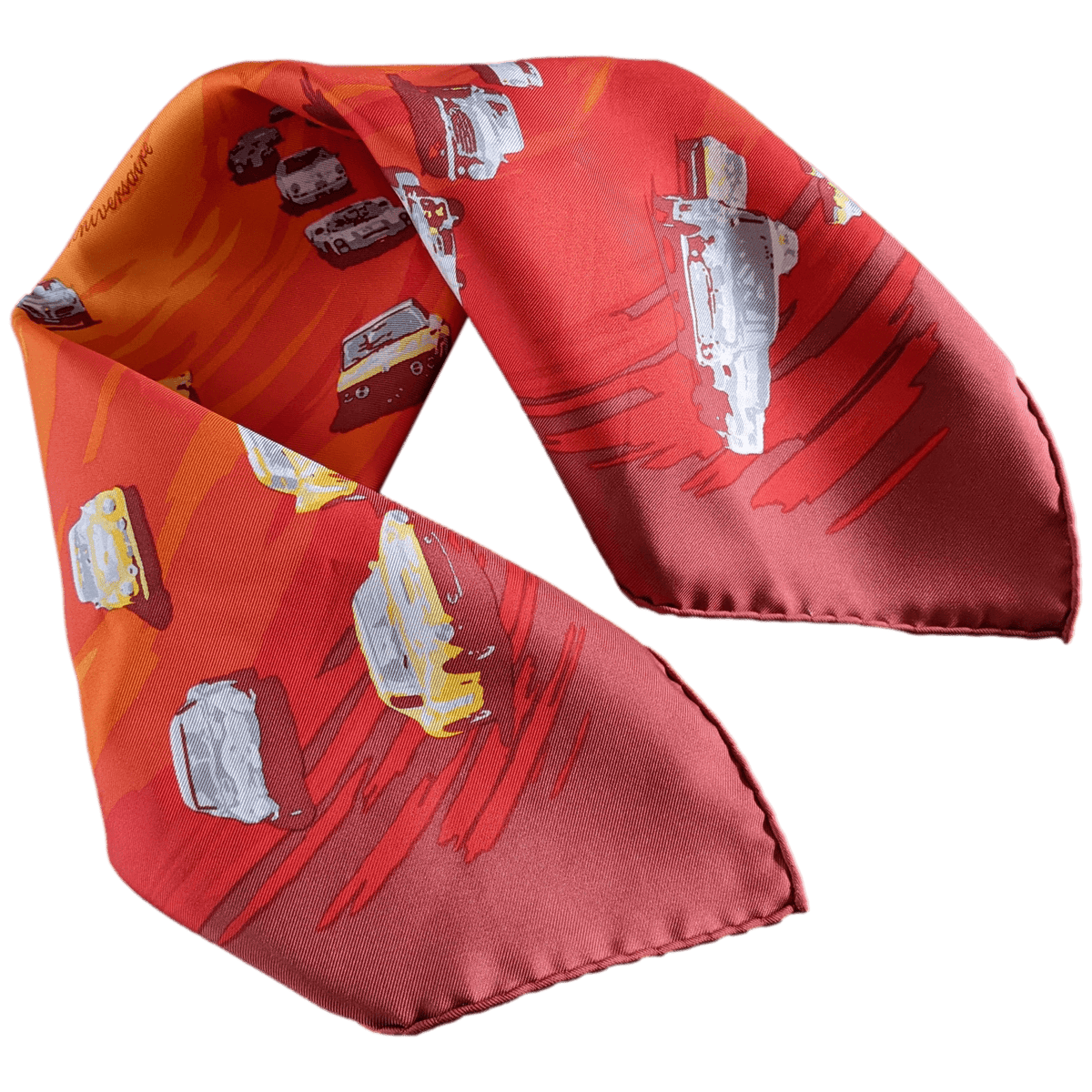 HERMES TOUR AUTO 100Th Anniversary 1899 - Tour Auto - 1999 Spec. Issue Twill Gavroche 45 x 45 cm