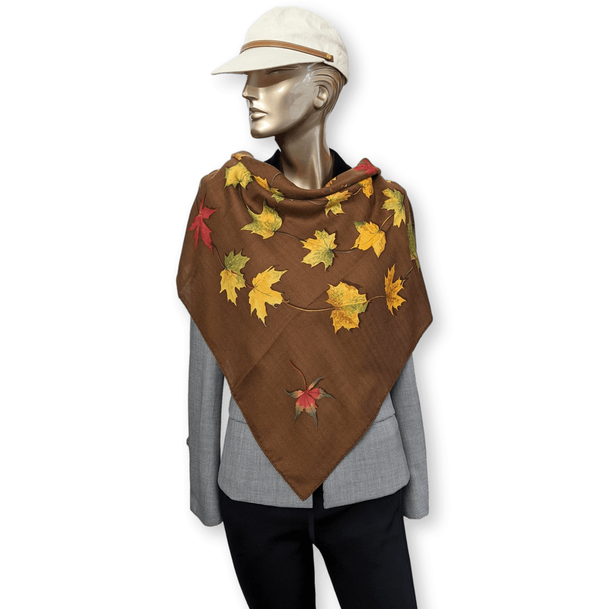 Hermes 2005 Nuts A WALK IN THE PARK by Leigh P. Cooke Cashmere 90cm