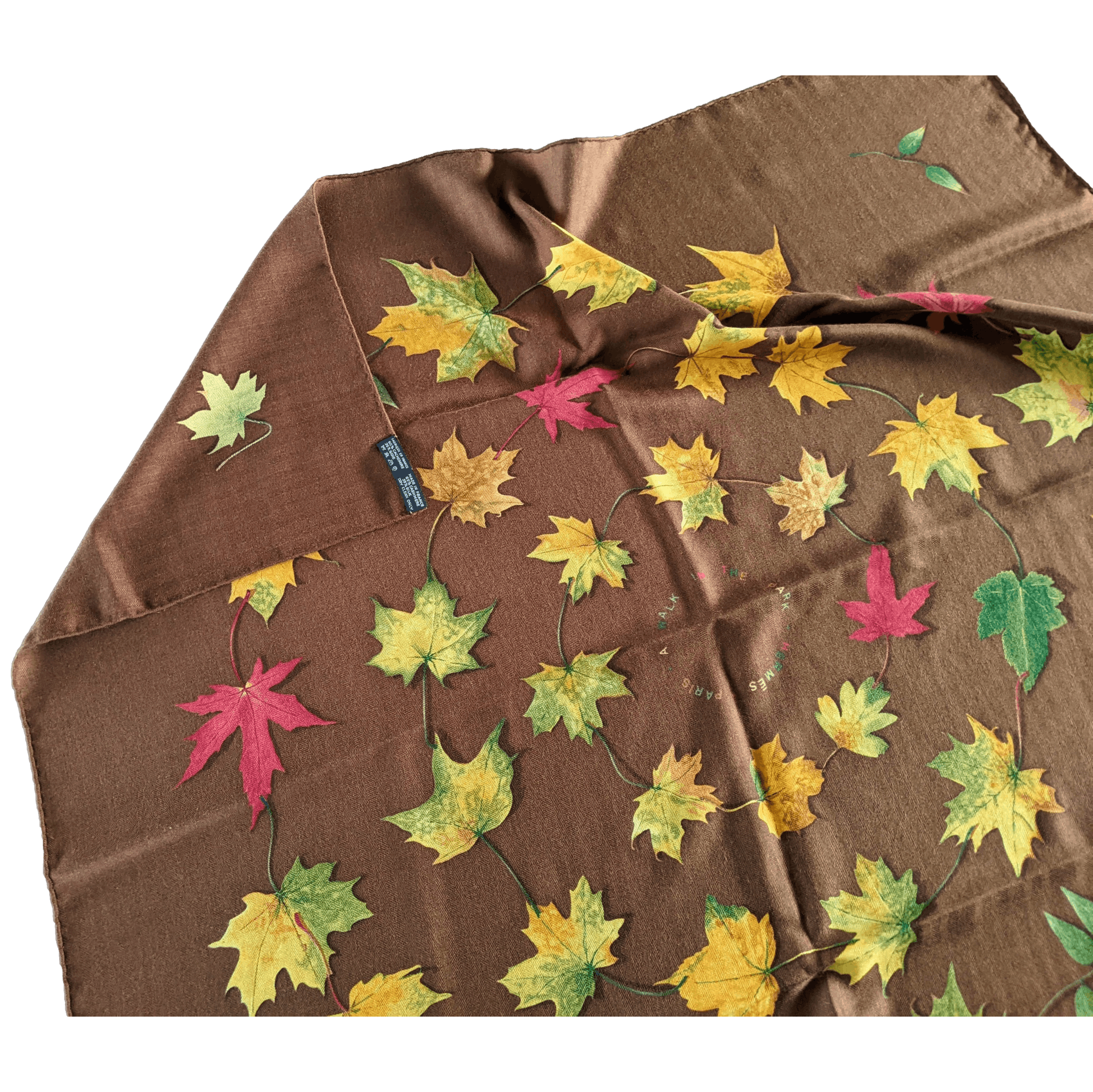 Hermes 2005 Nuts A WALK IN THE PARK by Leigh P. Cooke Cashmere 90cm