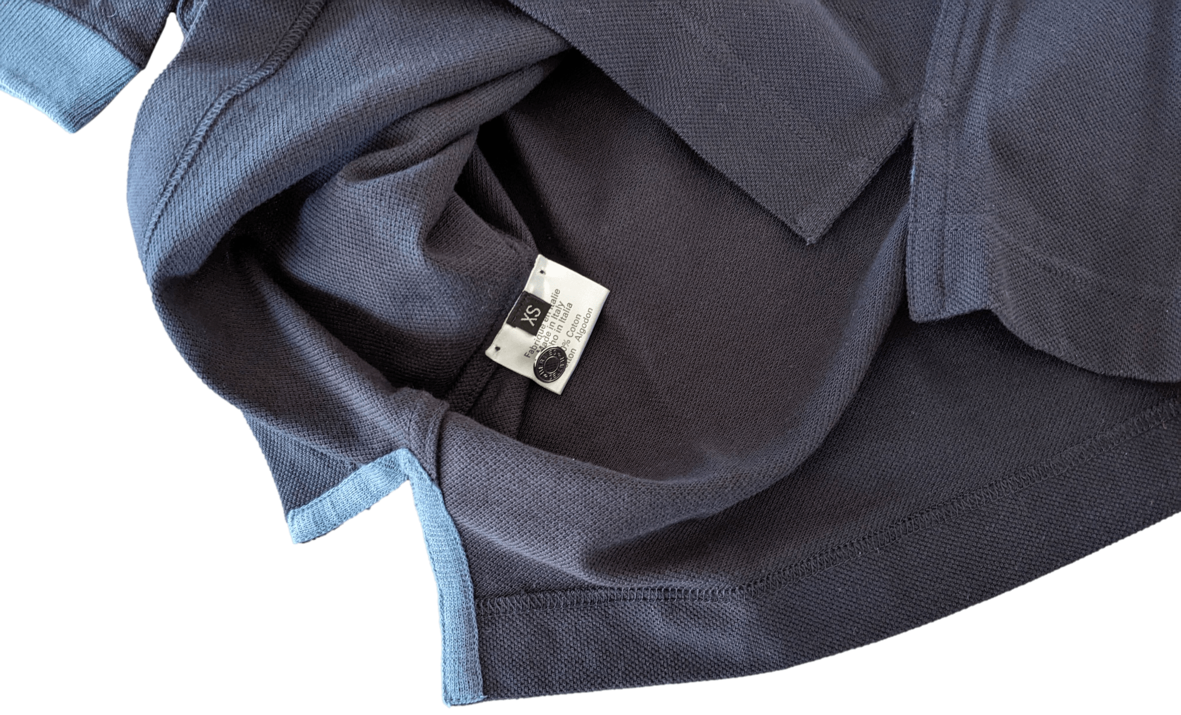 HERMES POLO SELLIER Women's Navy/Pilote Blue Buttoned Polo Shirt