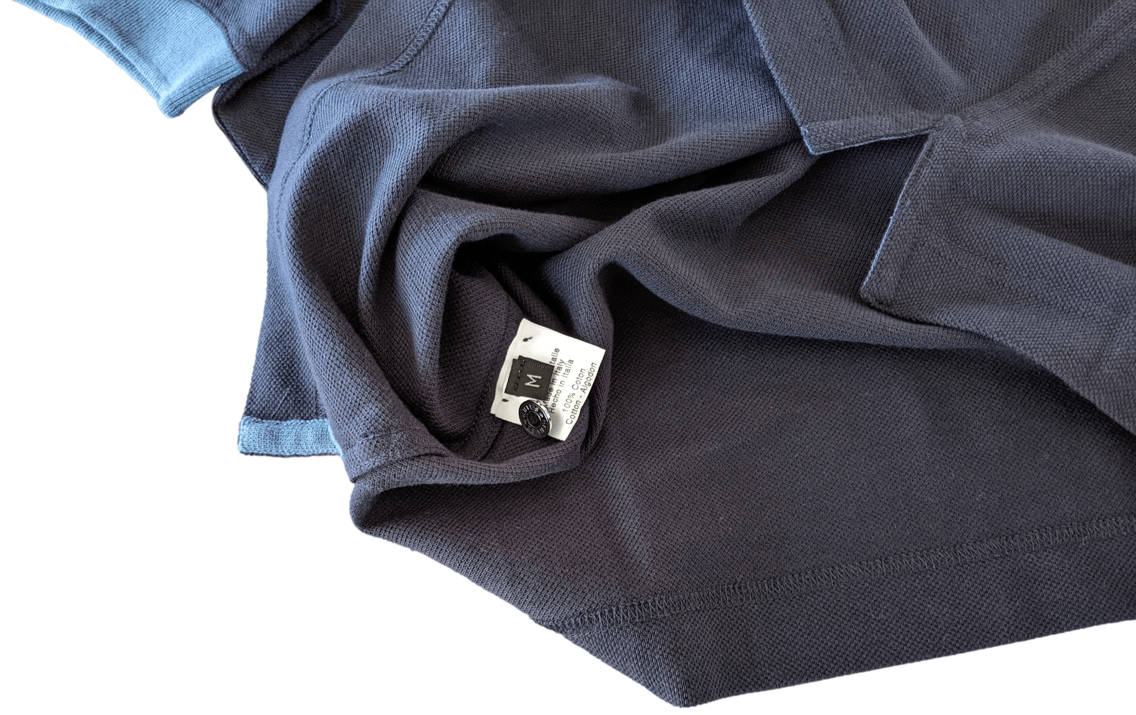 HERMES POLO SELLIER Women's Navy/Pilote Blue Buttoned Polo Shirt
