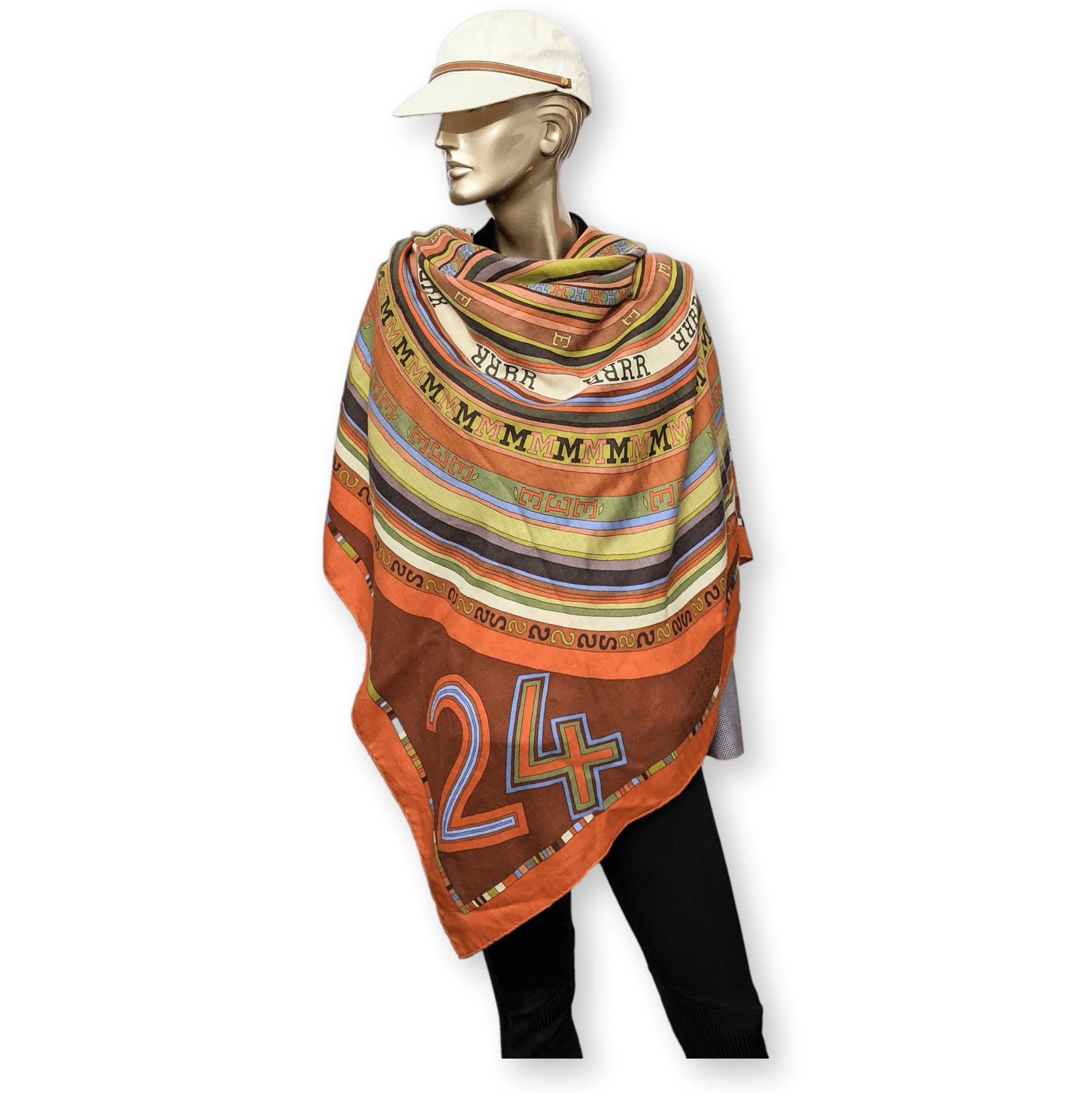 HERMES X CLAUDIA STUHLHOFER-MAYR Tohu Bohu Cashmere Shawl 140 x 140 cm