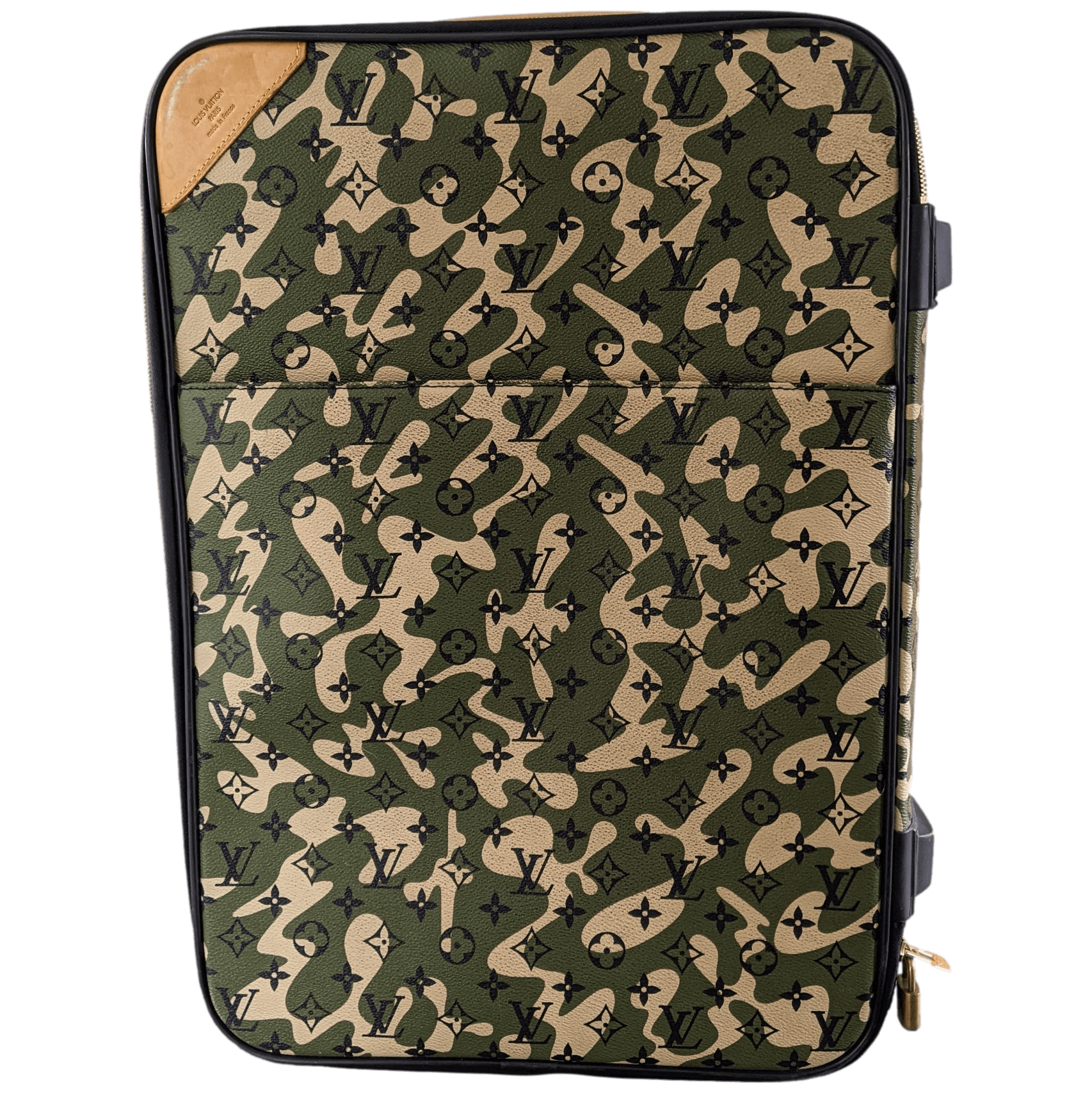 Louis Vuitton x Takashi Murakami 2008 Monogram Camouflage Pegase Valise 60