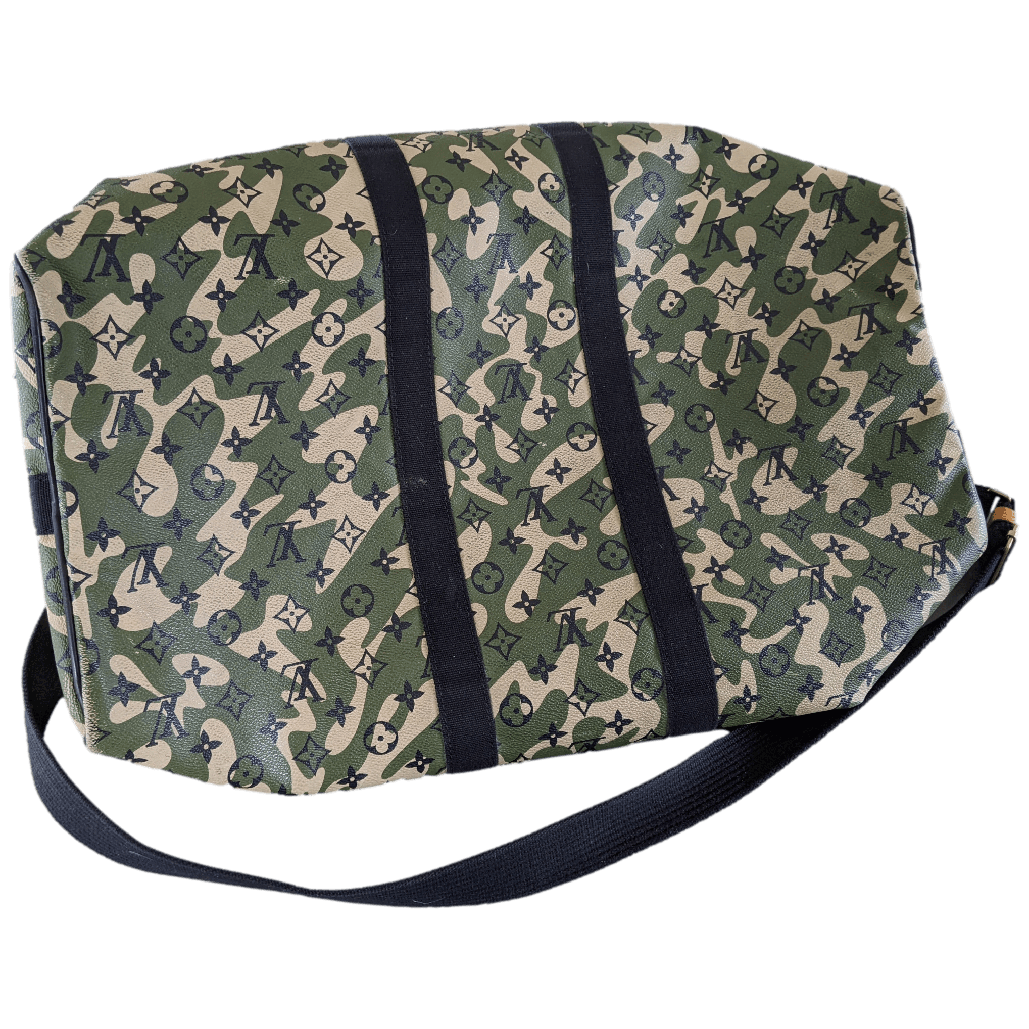 Louis Vuitton x Takashi Murakami 2008 Monogram Camouflage Duffle Bag
